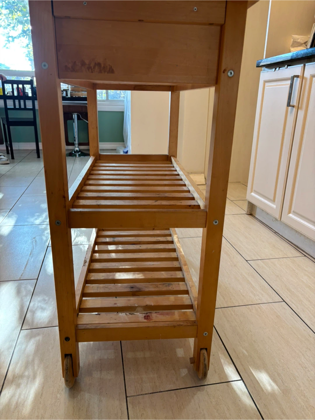 Wooden Kitchen Cart with Drawers - photo 2