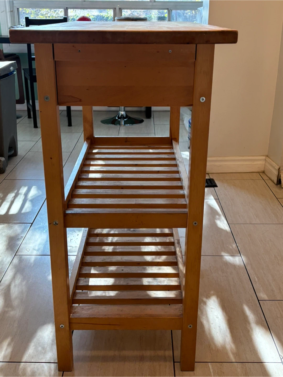 Wooden Kitchen Cart with Drawers - photo 3