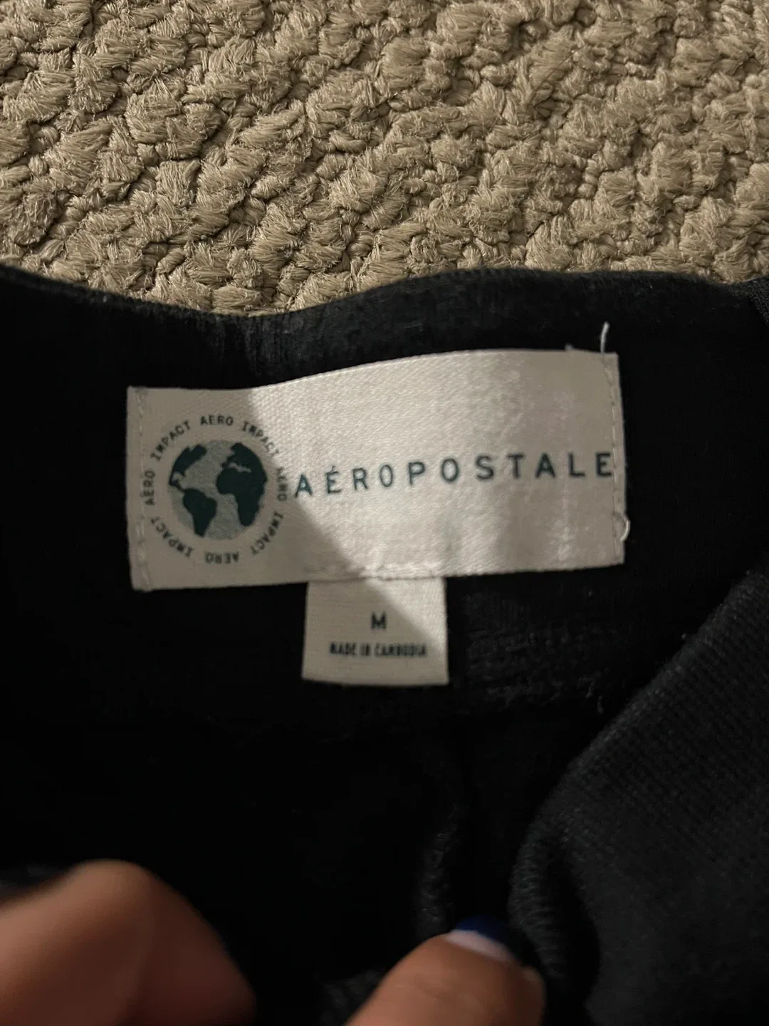 Aeropostale Black Sweatpants - Size M image indicator(4)