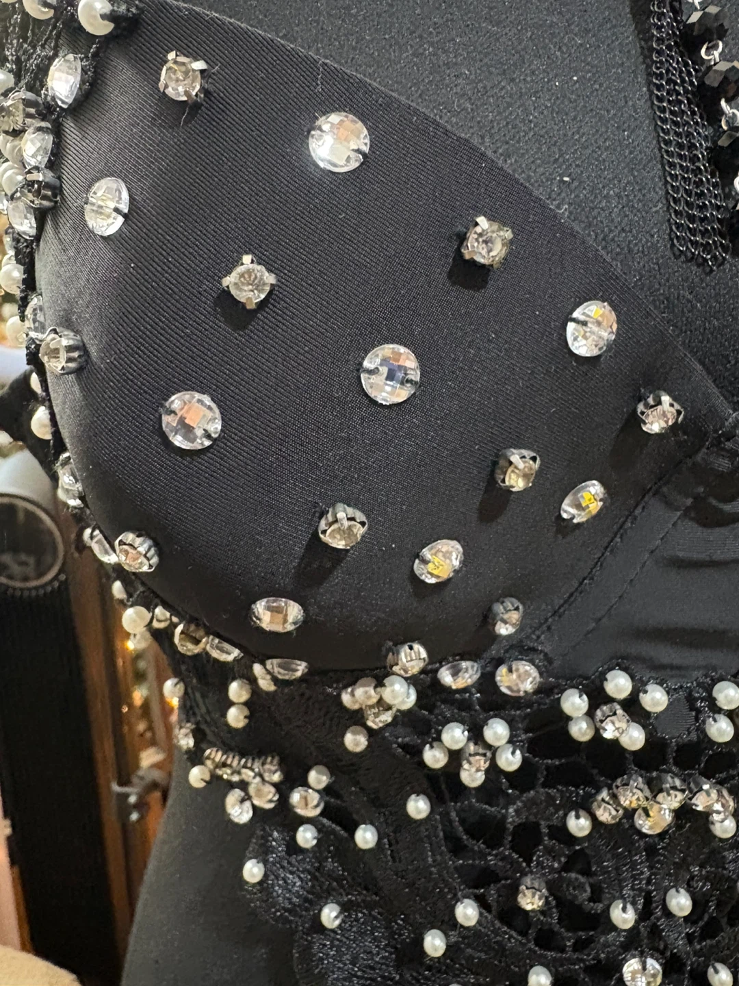 Love J Black Embellished Bra - photo 3