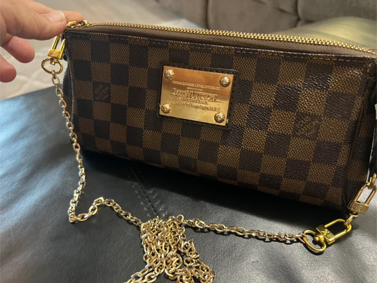 Louis Vuitton Damier Ebene Pochette Accessories NM image indicator(6)