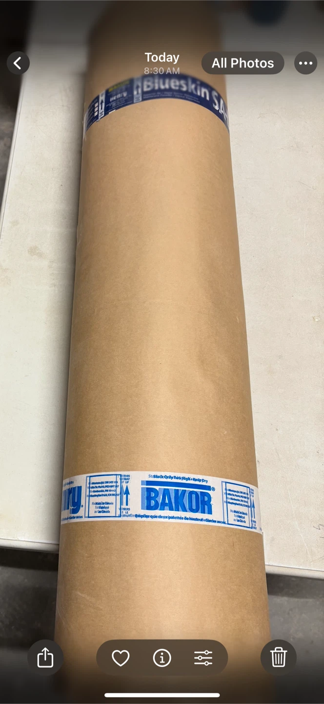 Bakor Blueskin SA Self-Adhered Waterproofing Membrane Roll