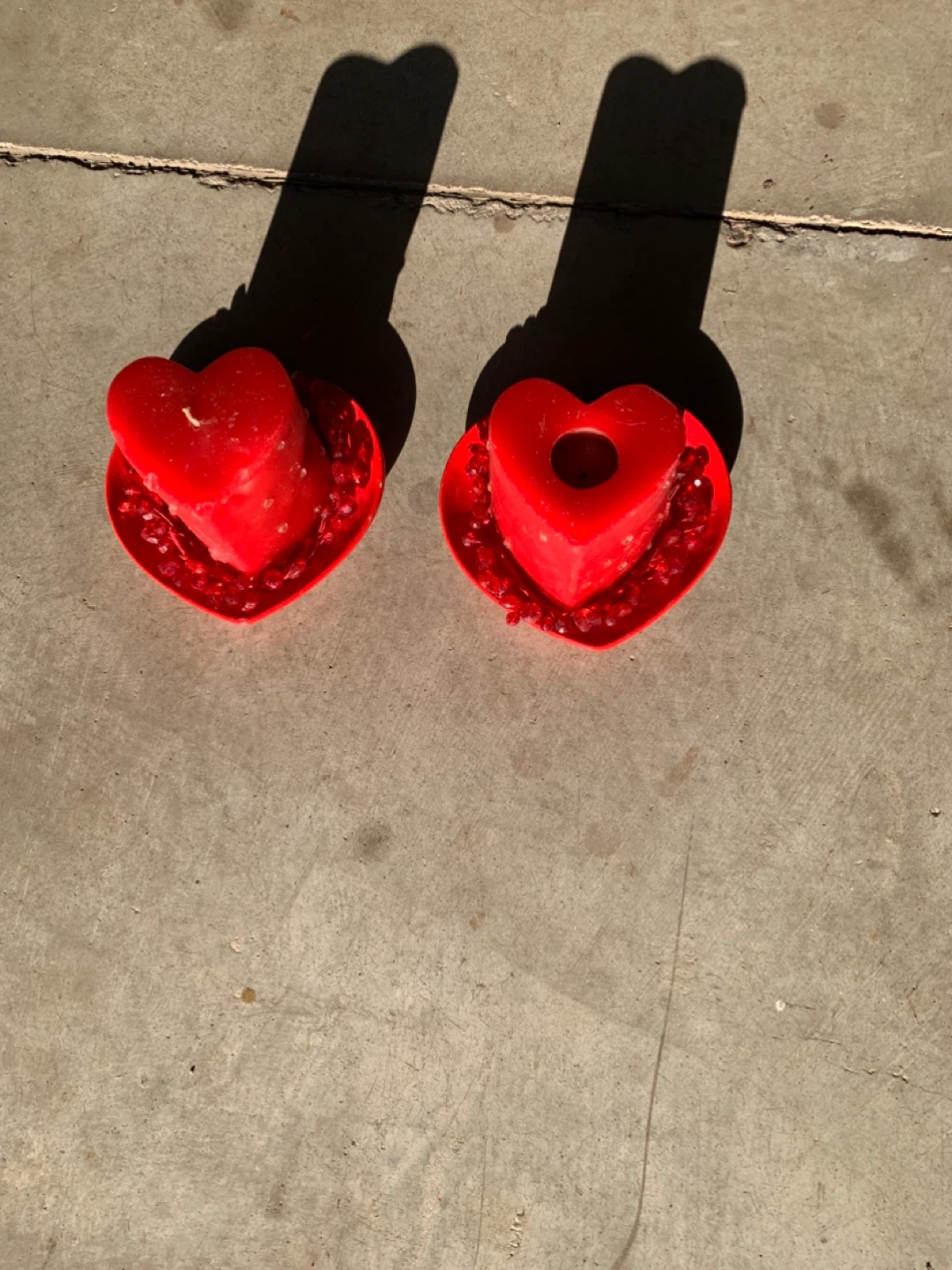 Red Heart Candle Set - photo 2