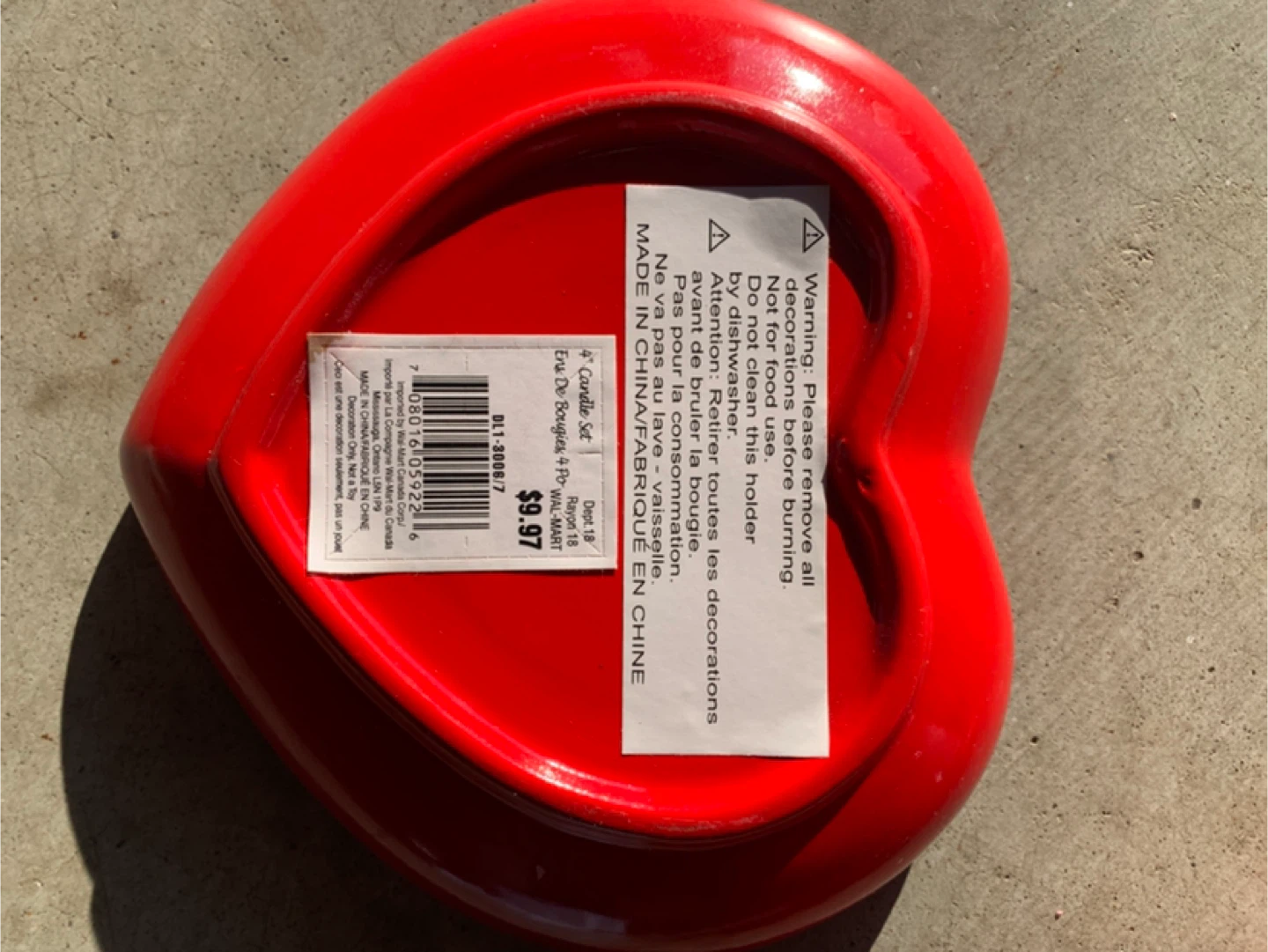 Red Heart Candle Set - photo 3