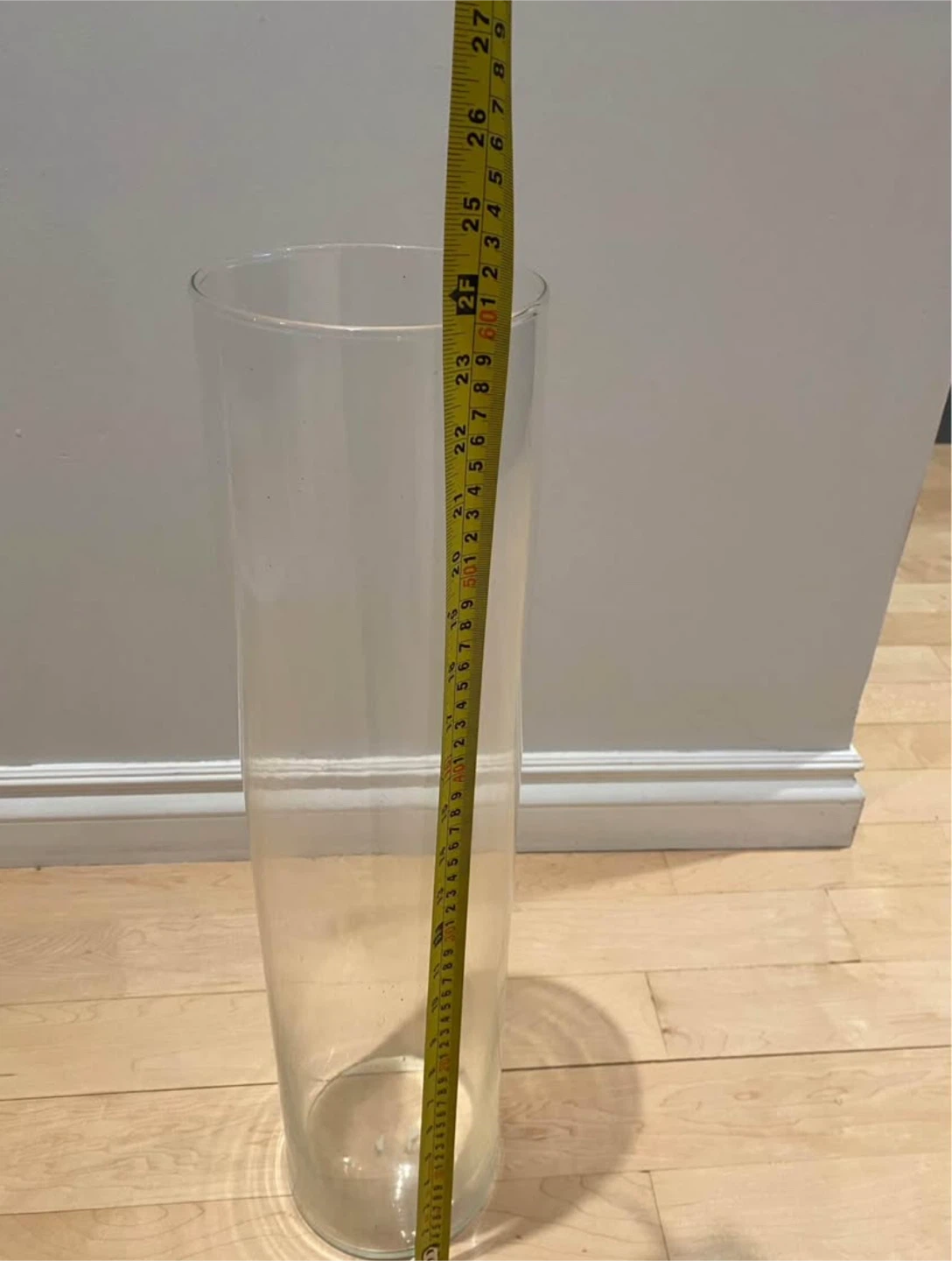 Tall Glass Vase with decorative branches - photo 3
