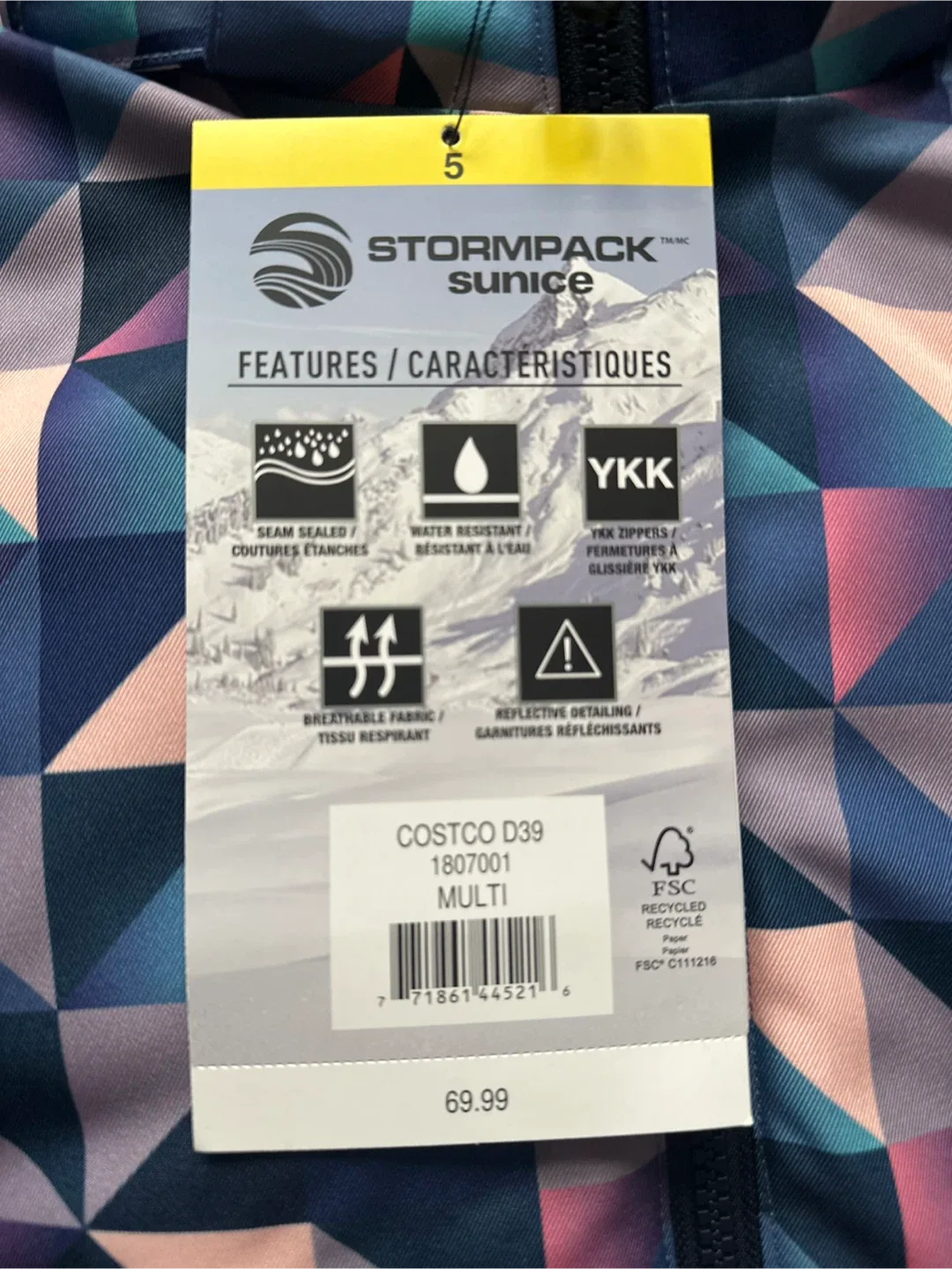 Stormpack Sunice Girl's Snowsuit - size 5 Brand New with Tags! image indicator(2)