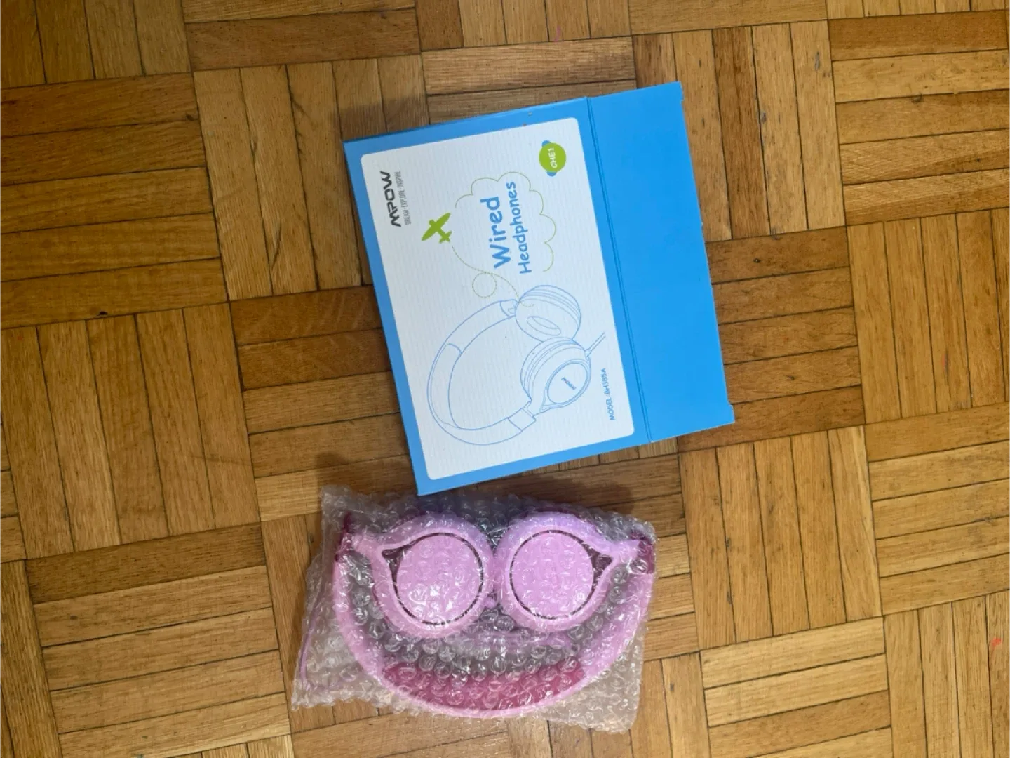 Mpow CH6S Pink Wired Headphones Kids image indicator(4)