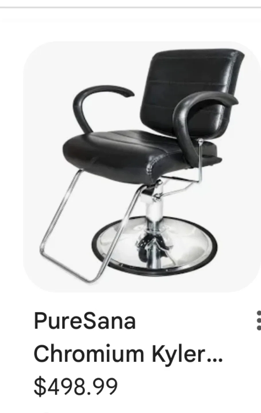 PureSana Chromium Kyler Styling Chair thumbnail