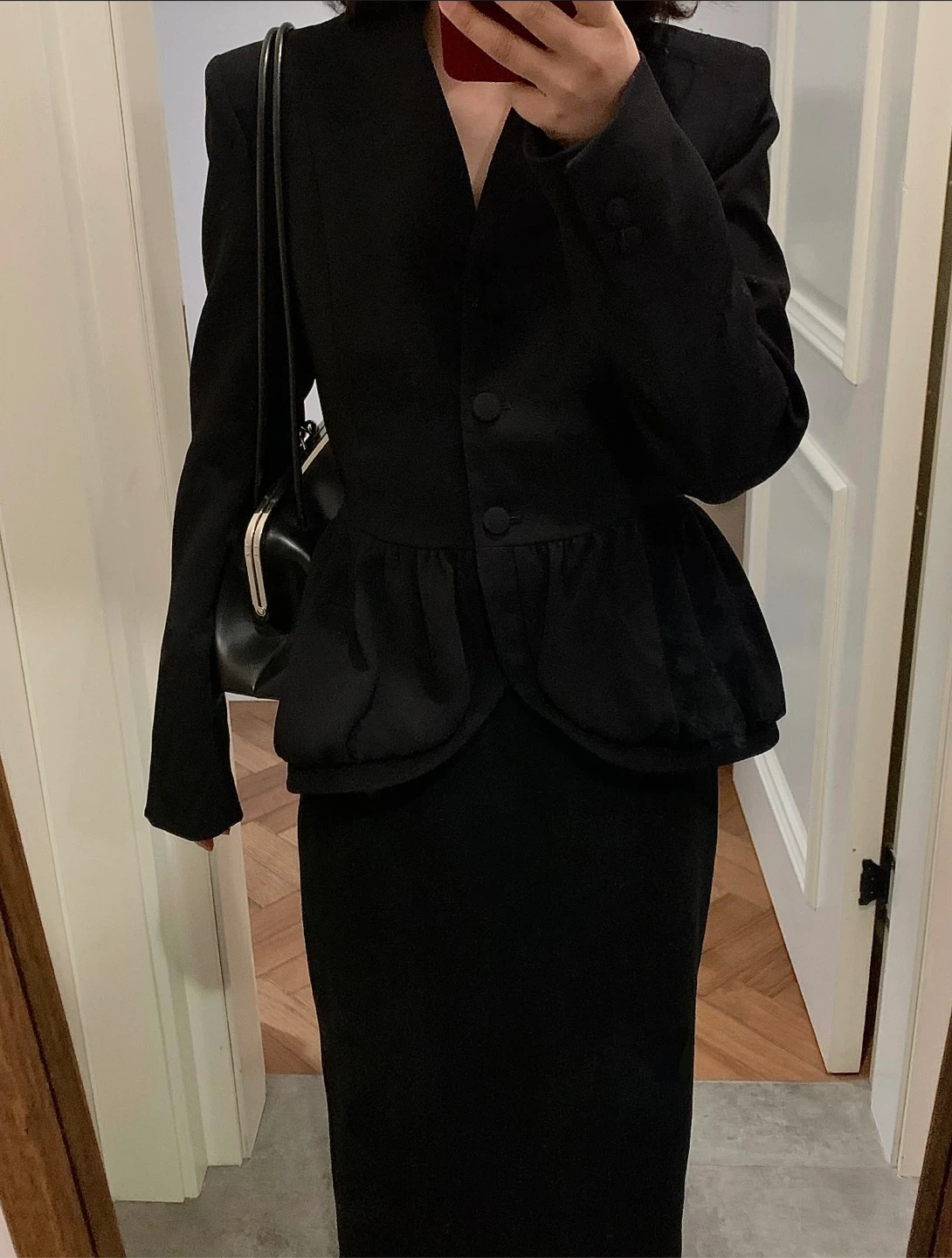 ZW Collection Black Peplum Blazer - Size S - photo 3