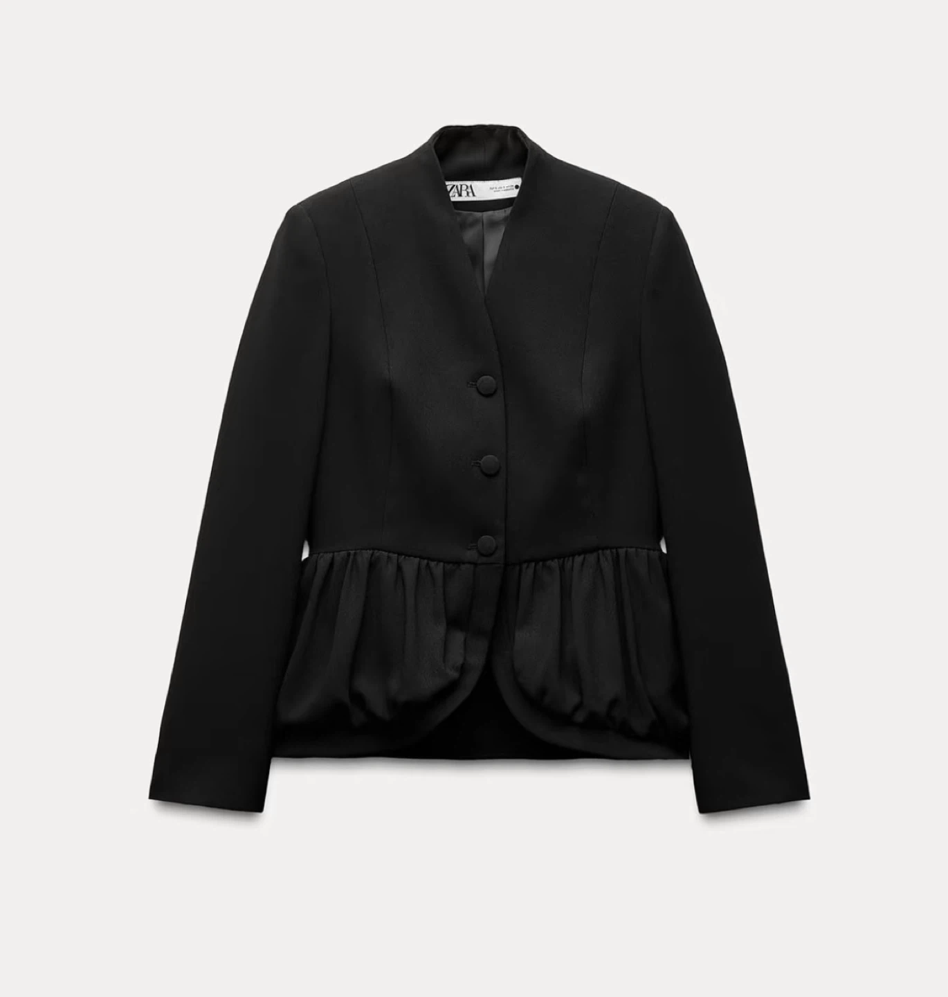 ZW Collection Black Peplum Blazer - Size S - photo 2