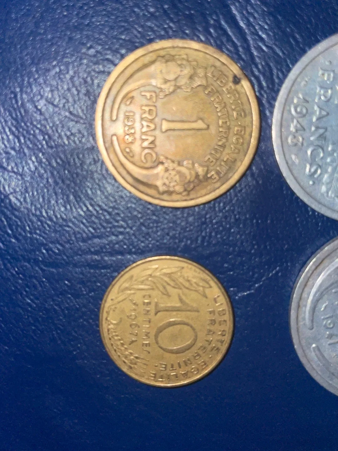 French Coins - 1938, 1941, 1943, 1967 image indicator(4)