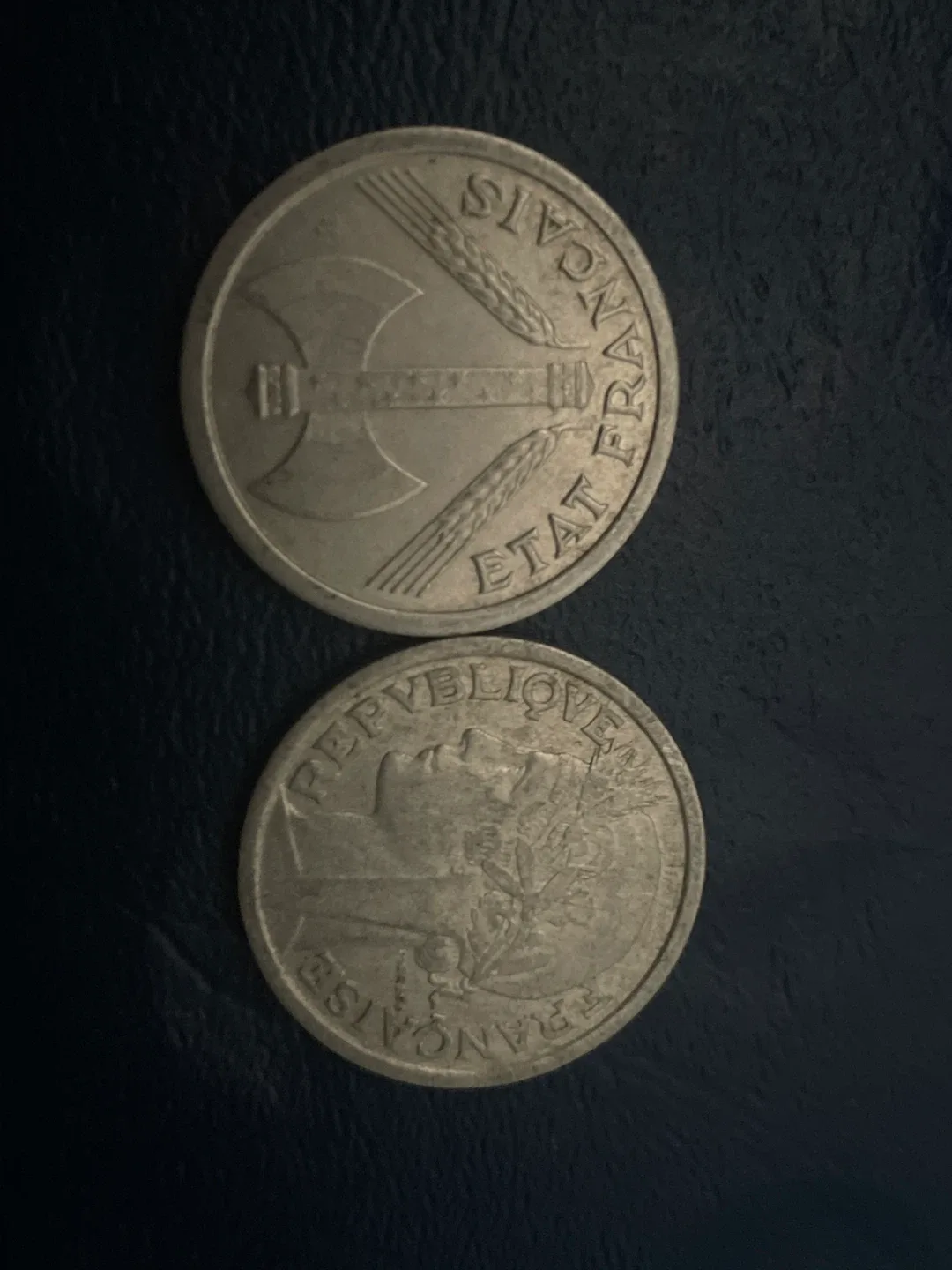 French Coins - 1938, 1941, 1943, 1967 image indicator(5)