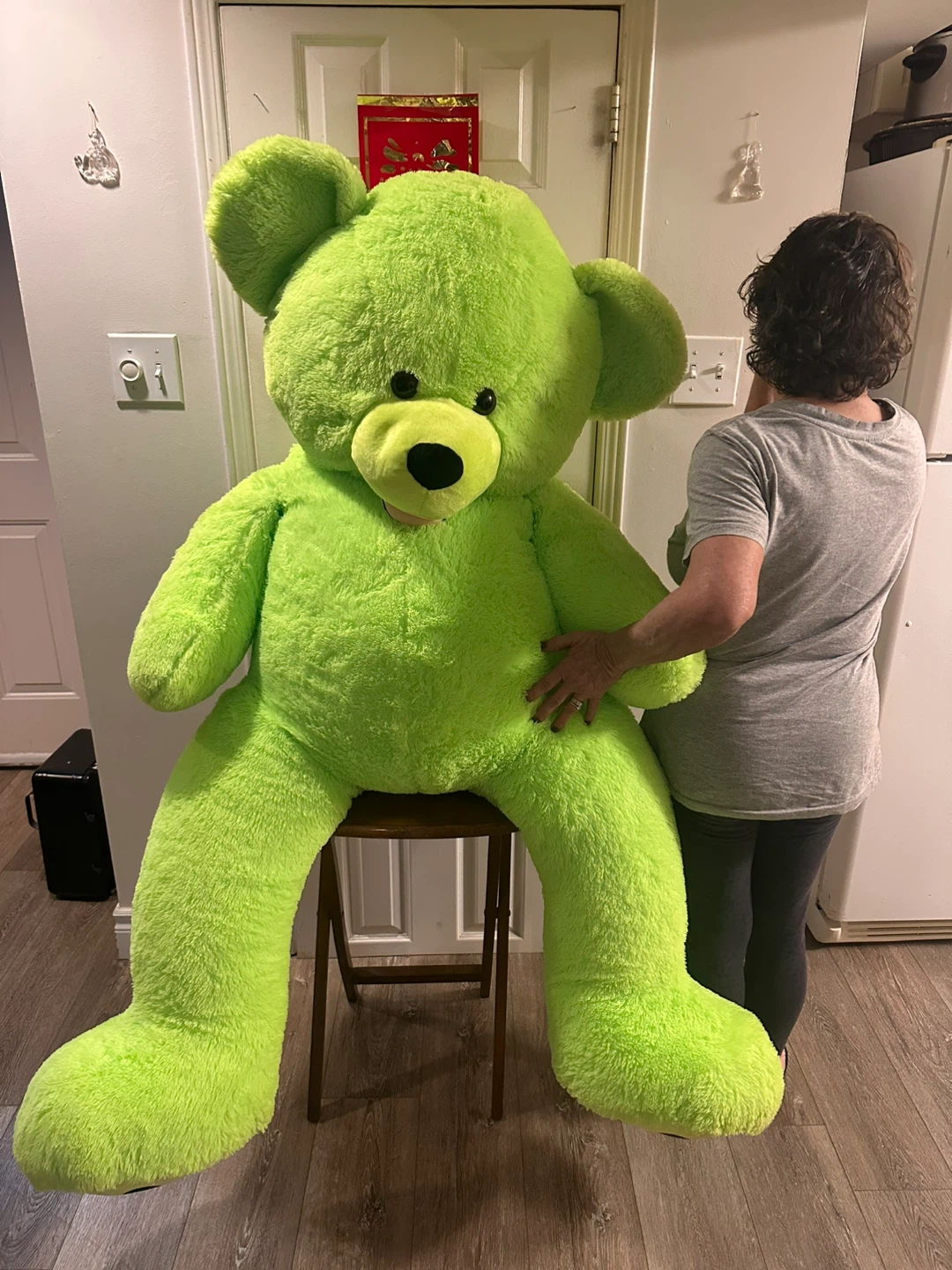 Giant Green Teddy Bear