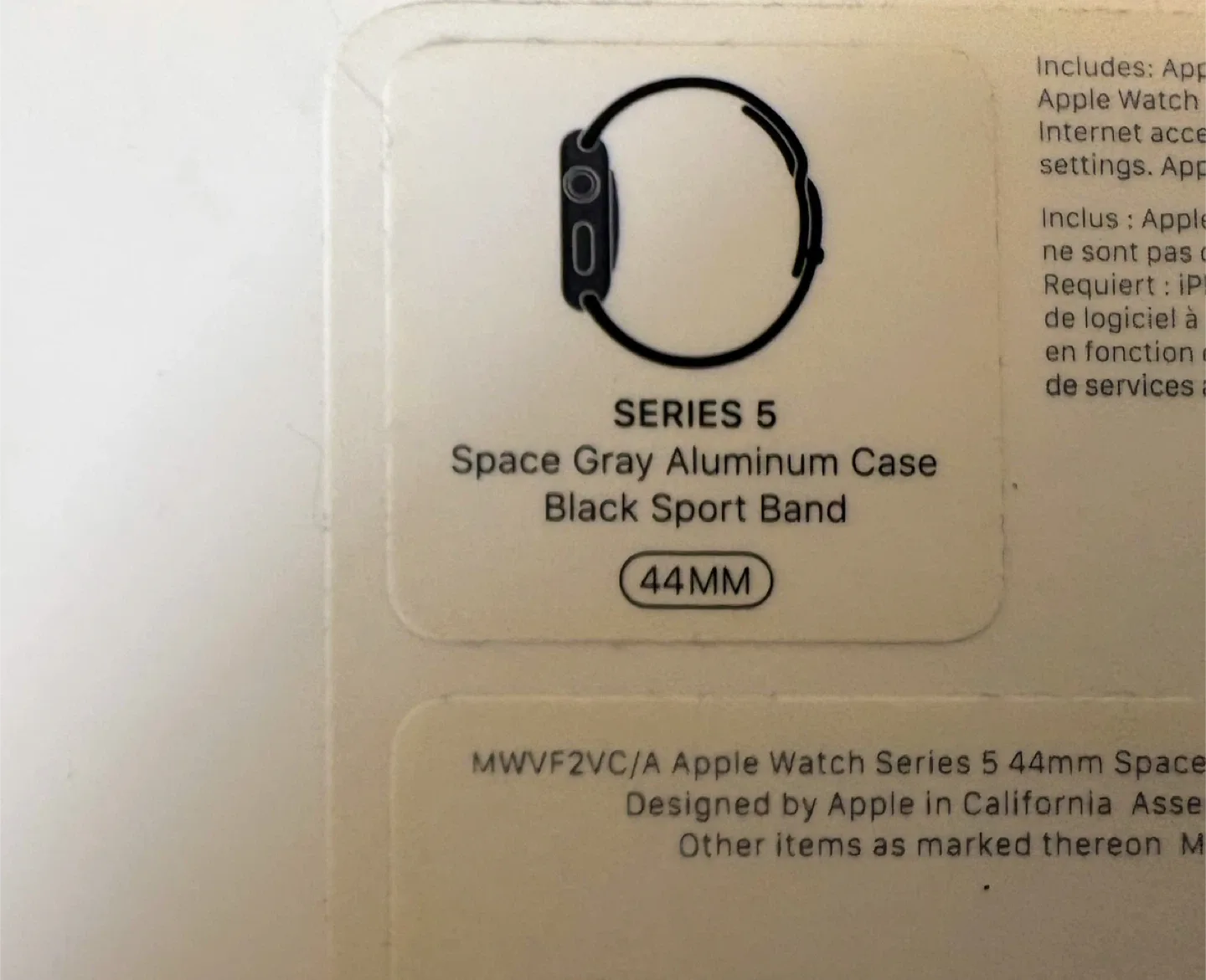 Apple Watch Series 5 - 44 mm - charger, sport band image indicator(3)