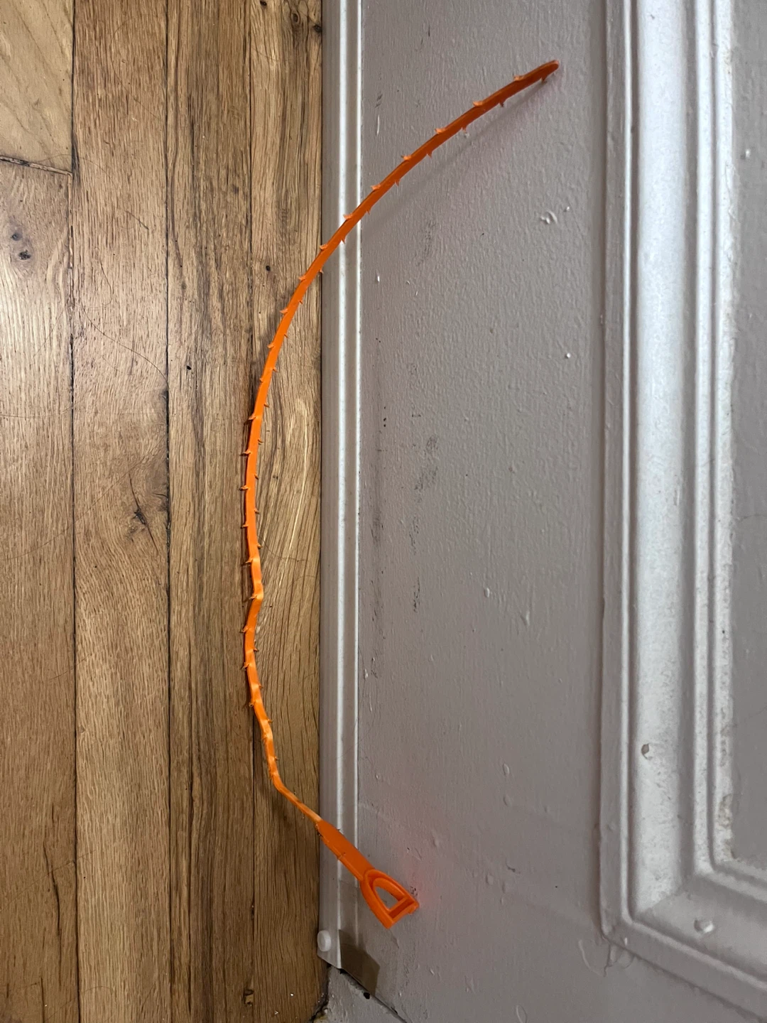 Orange Drain Snake Hair Remover Tool