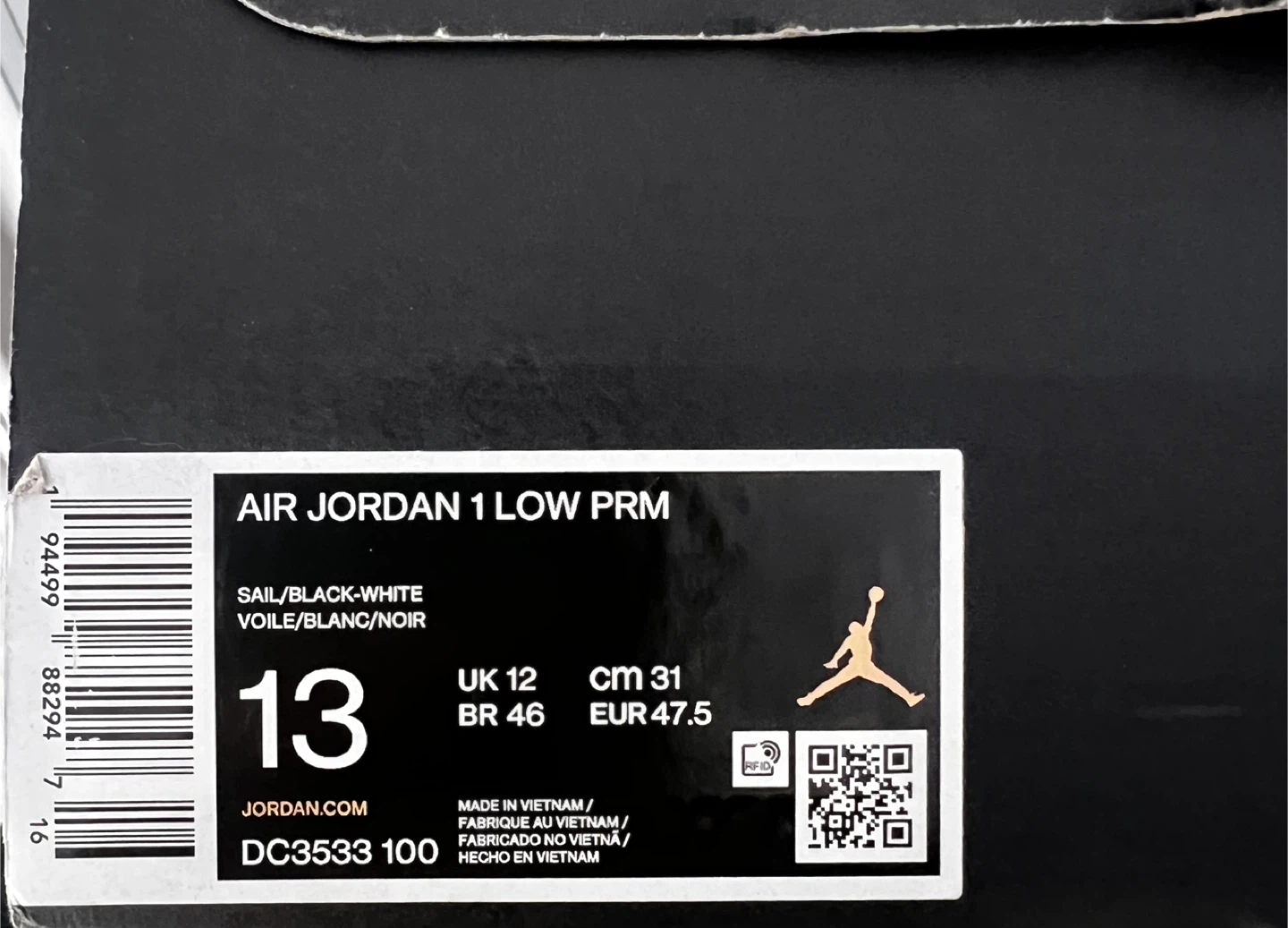 Nike Air Jordan 1 Low PRM, Size 13 - photo 5