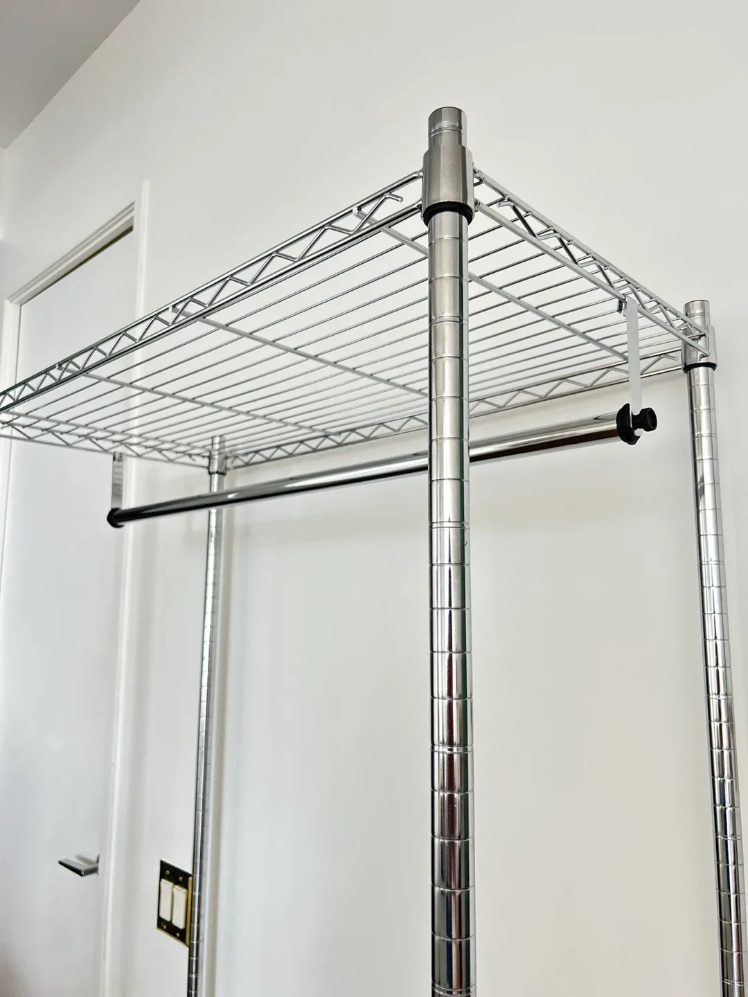 Chrome Metal Garment Rack image indicator(3)