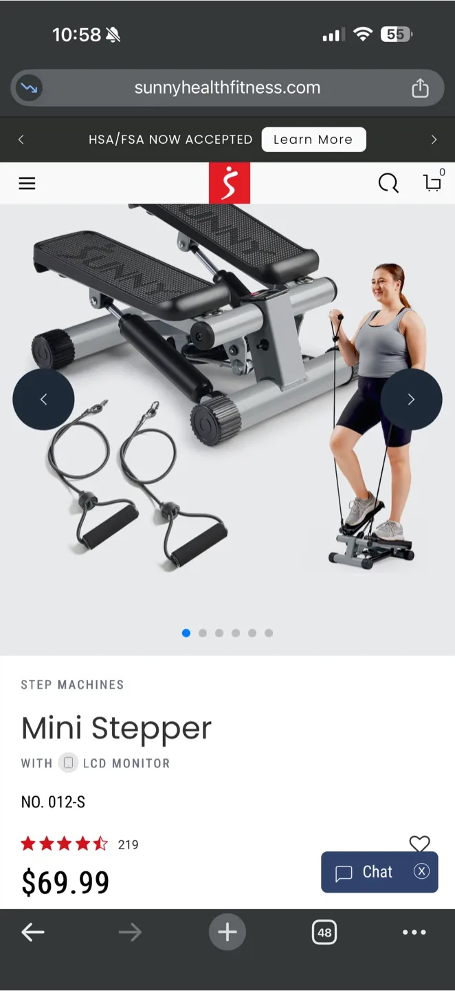 Sunny Health & Fitness Mini Stepper image indicator(4)