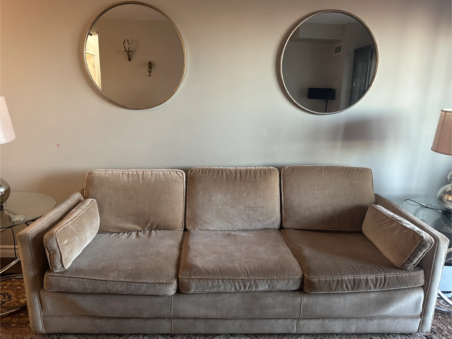 Beige 3-Seat Sofa - photo 3