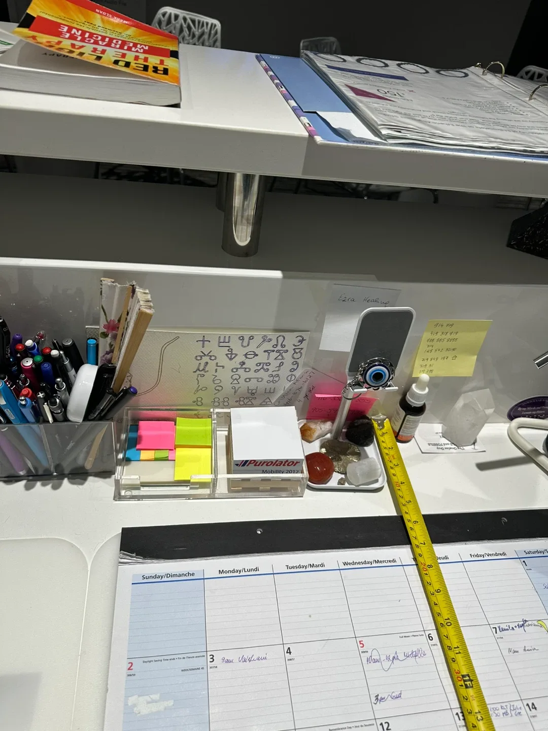 White Reception Desk - 72" x 45" image indicator(6)