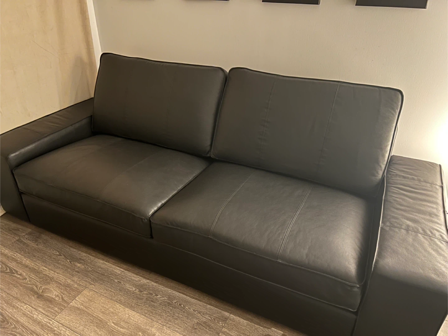 IKEA kivik Leather sofa - photo 4