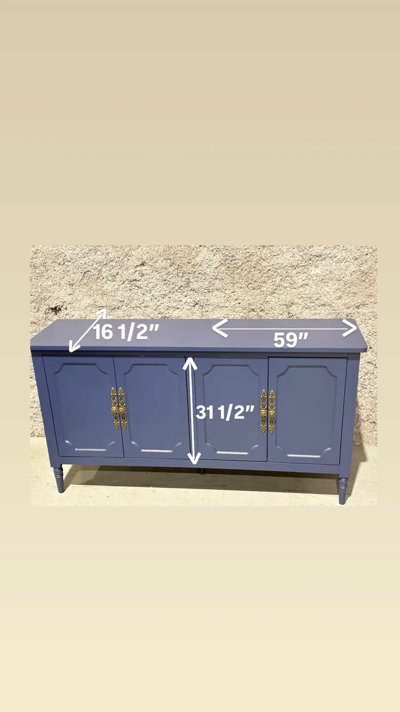 Blue 4-Door Cabinet - 59" Wide - photo 2