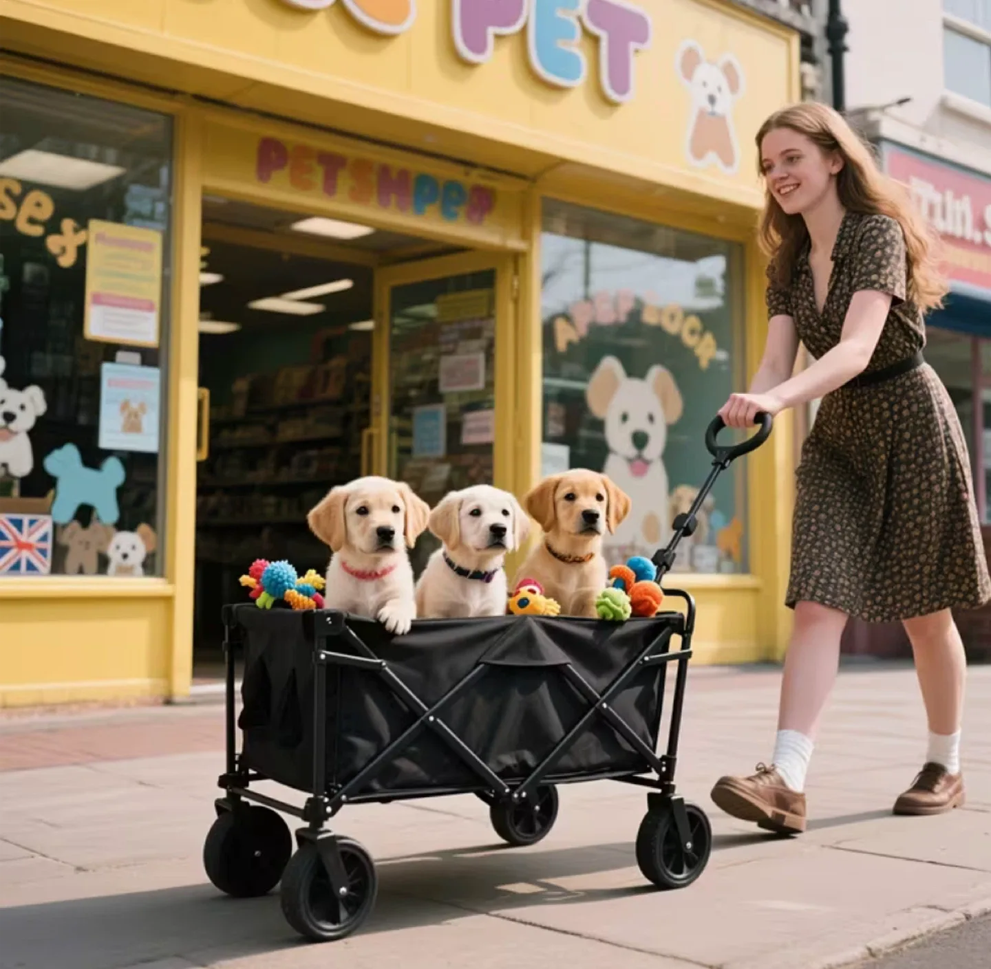 Folding Wagon Cart - 100L Capacity image indicator(6)