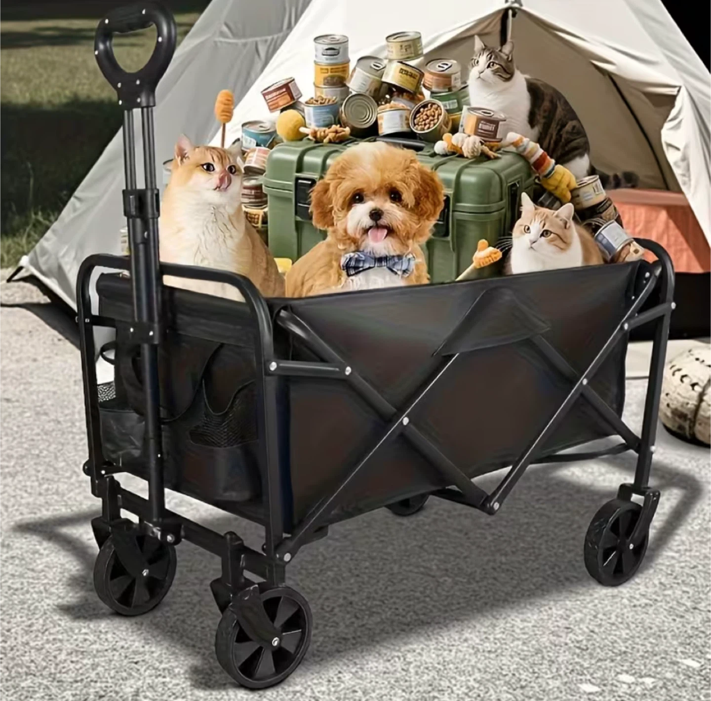 Folding Wagon Cart - 100L Capacity - photo 5