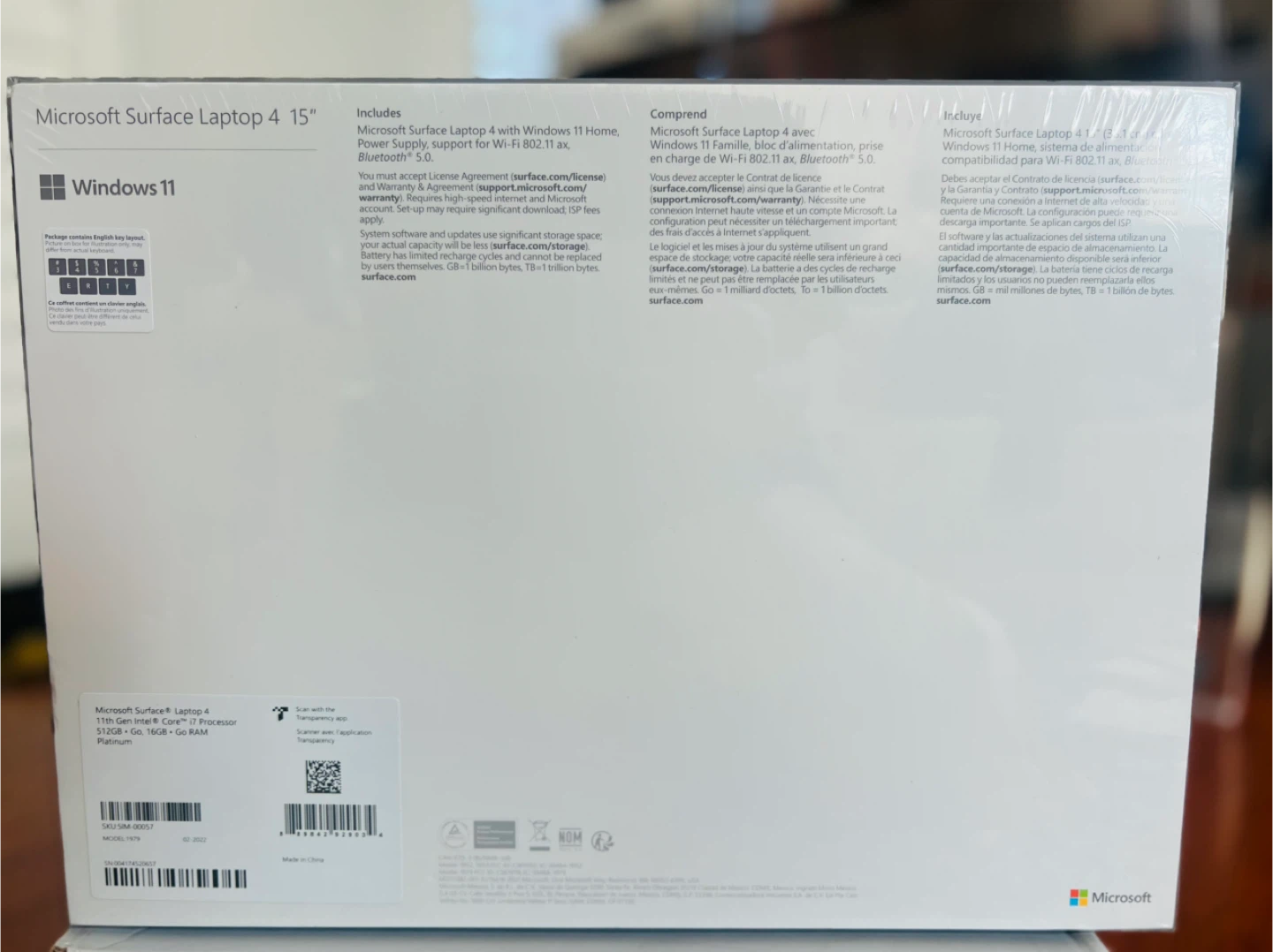 NEW Surface Laptop 4 – 15” i7 / 16GB / 512GB – Sealed - photo 2