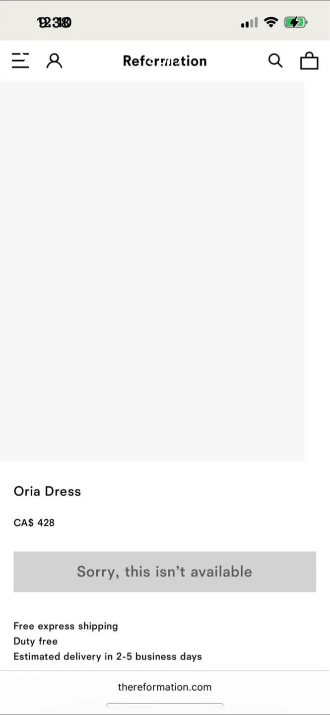 BNWT Reformation 100% organic cotton Oria Dress 0 image indicator(3)