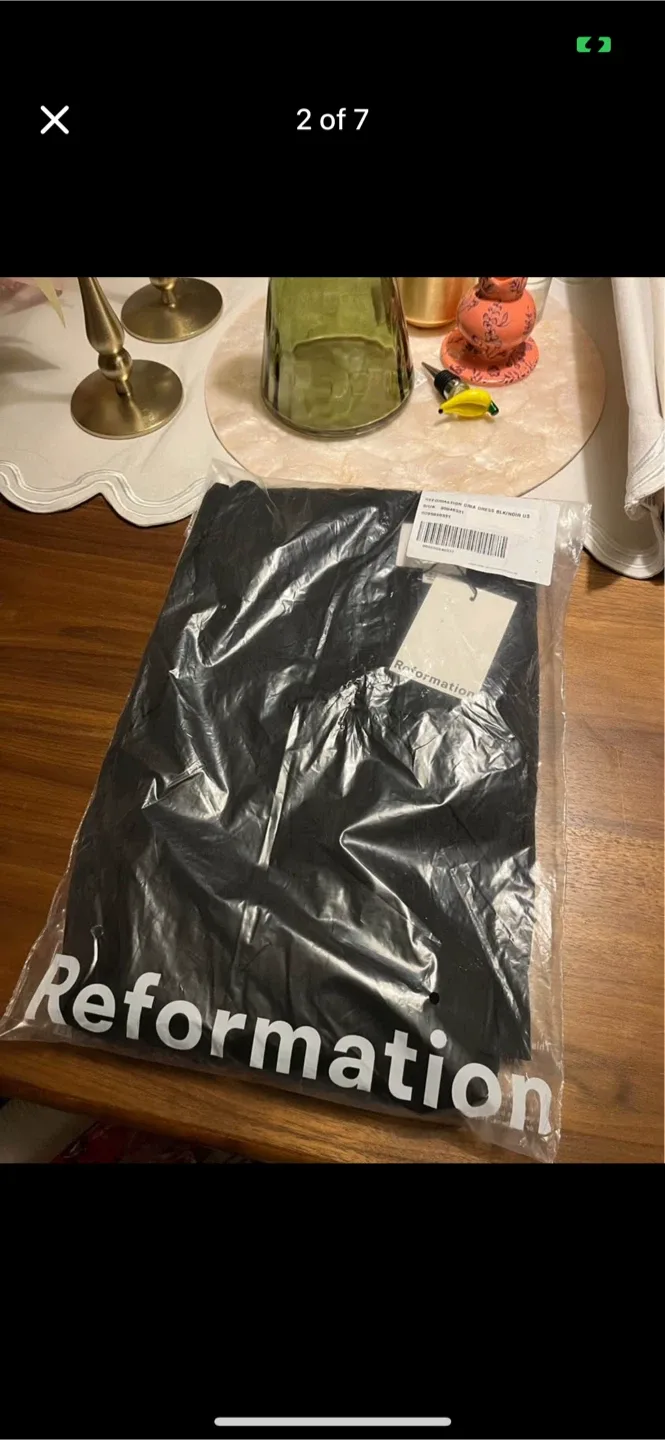 BNWT Reformation 100% organic cotton Oria Dress 0 image indicator(2)