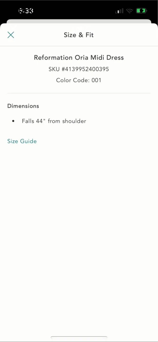 BNWT Reformation 100% organic cotton Oria Dress 0 image indicator(7)