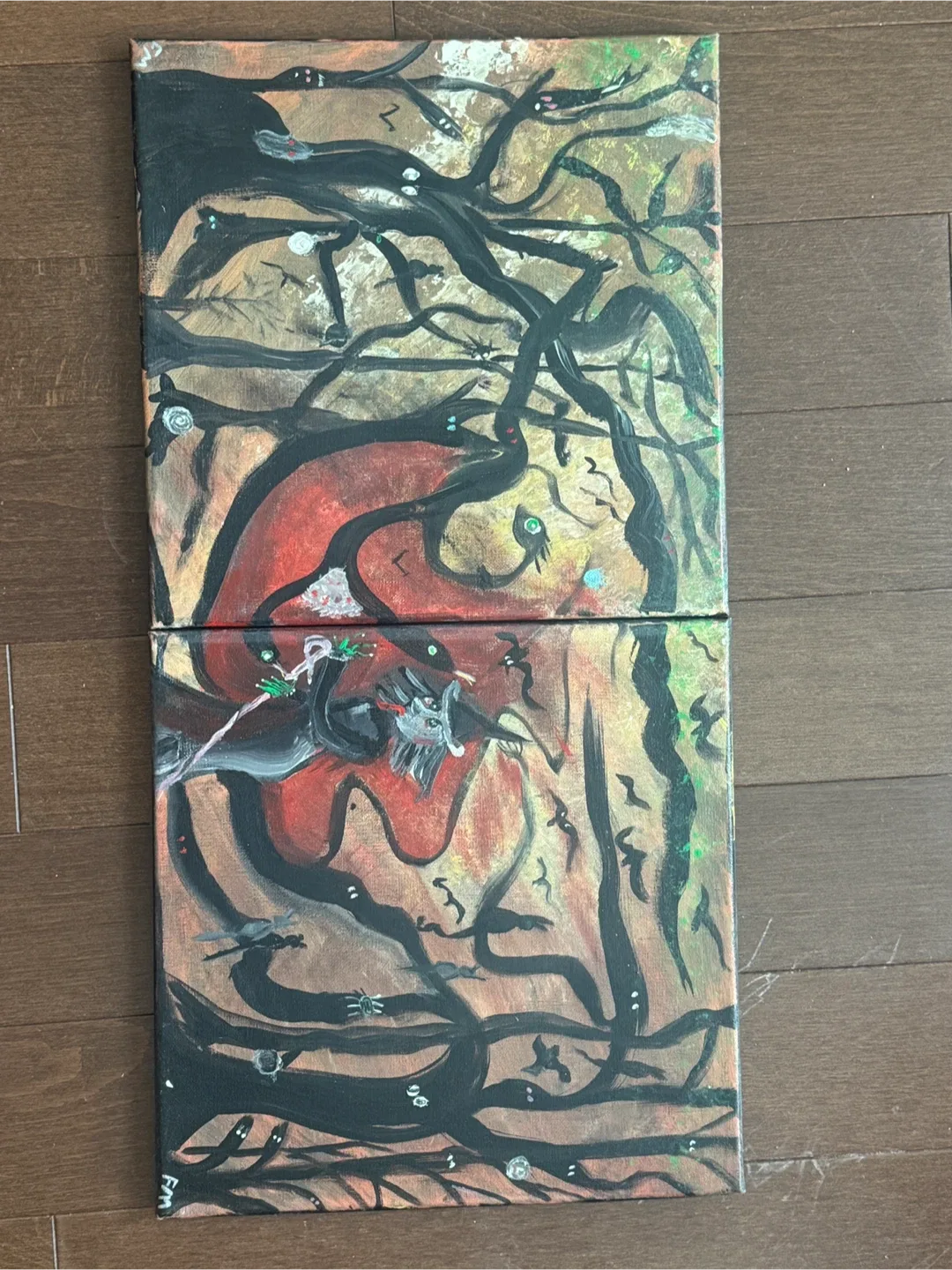 Original Halloween-Themed Painting