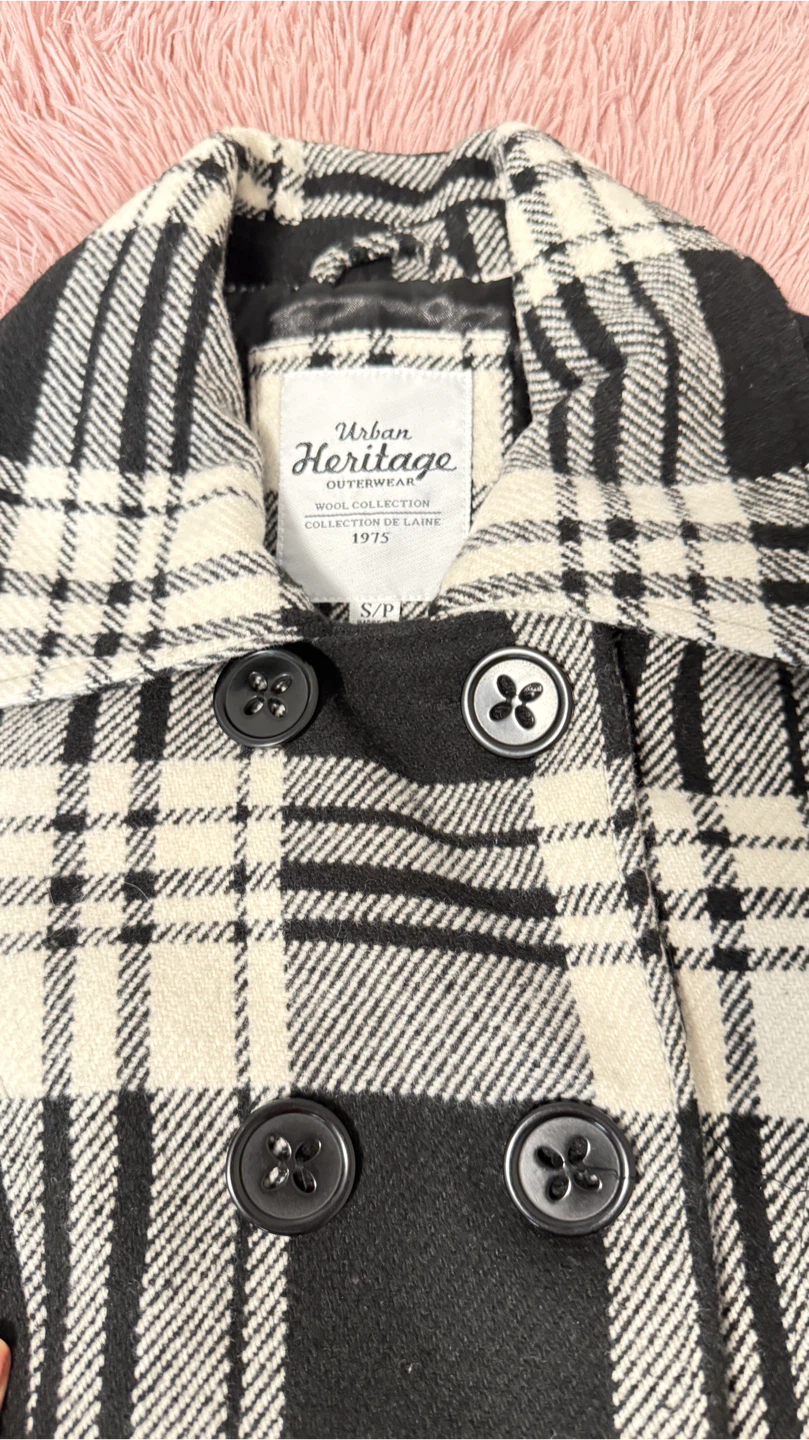 Urban Heritage Plaid Jacket - Size S - photo 2