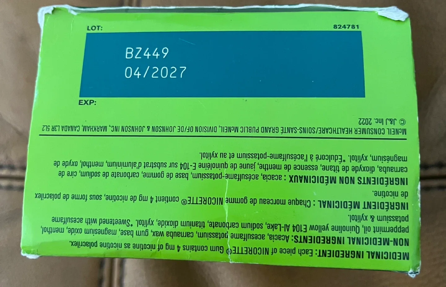 Nicorette Gum - 4mg Nicotine, 195 Pieces image indicator(2)