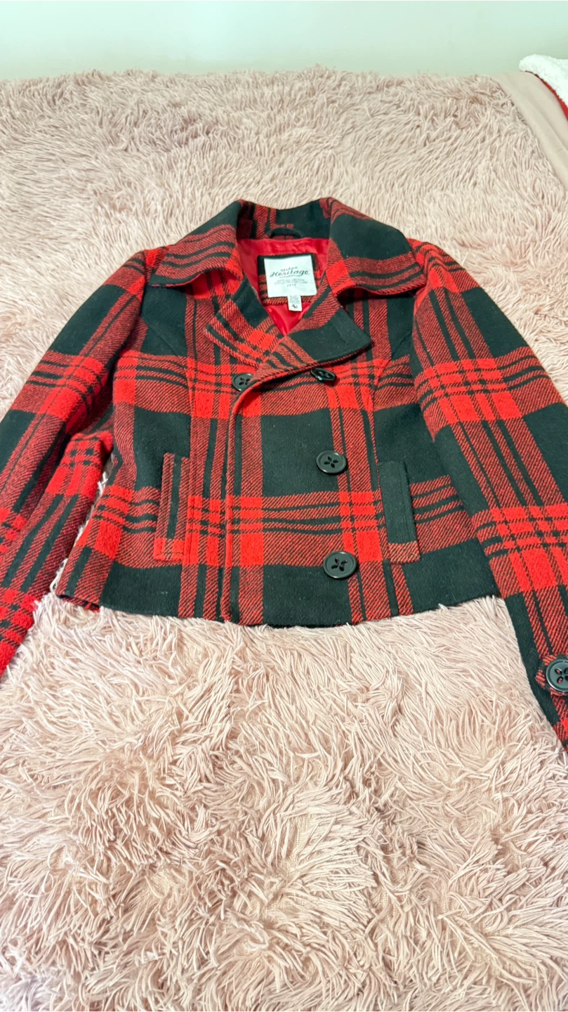 Urban Heritage Plaid Wool Jacket Size S - photo 3