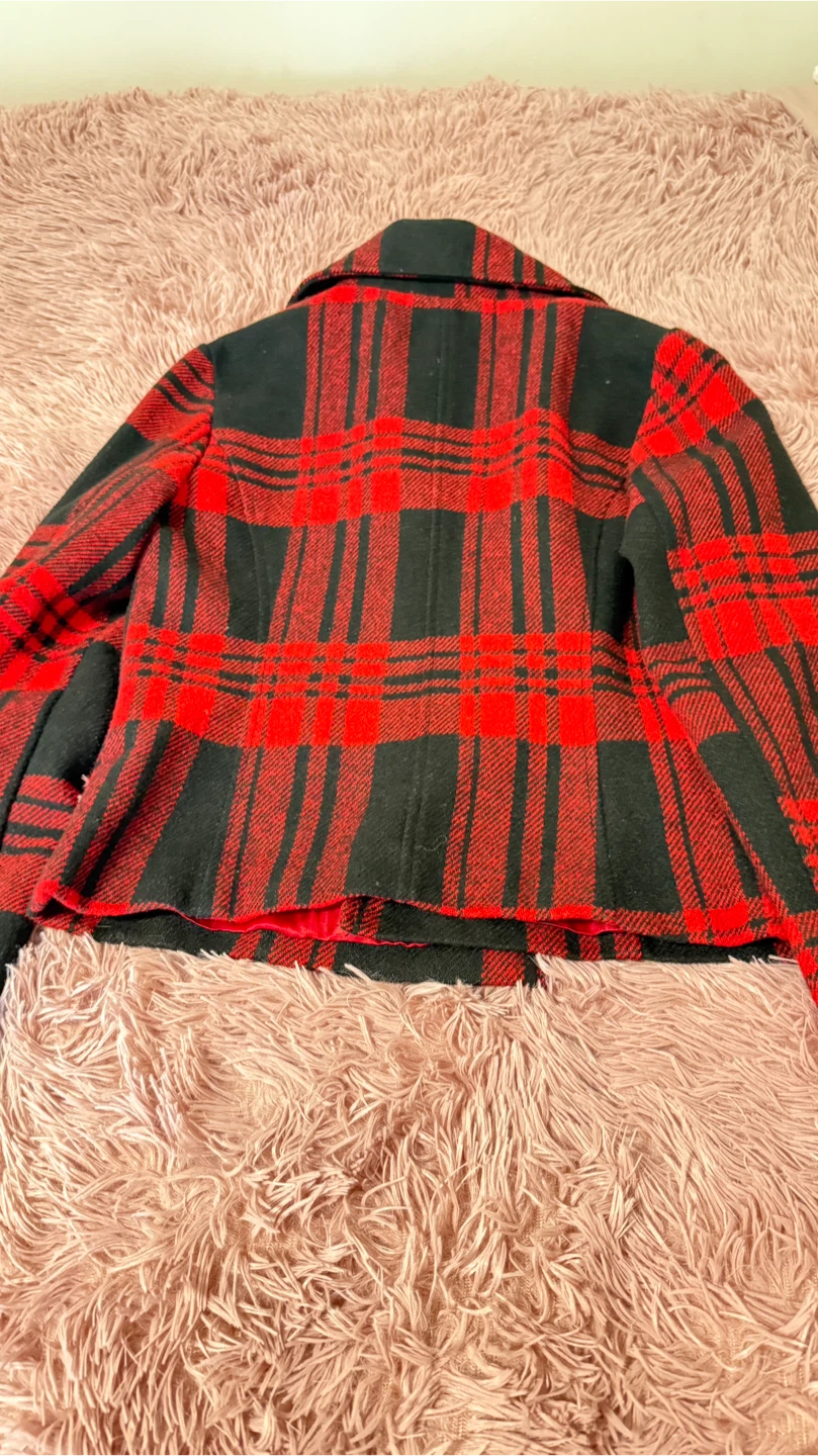 Urban Heritage Plaid Wool Jacket Size S