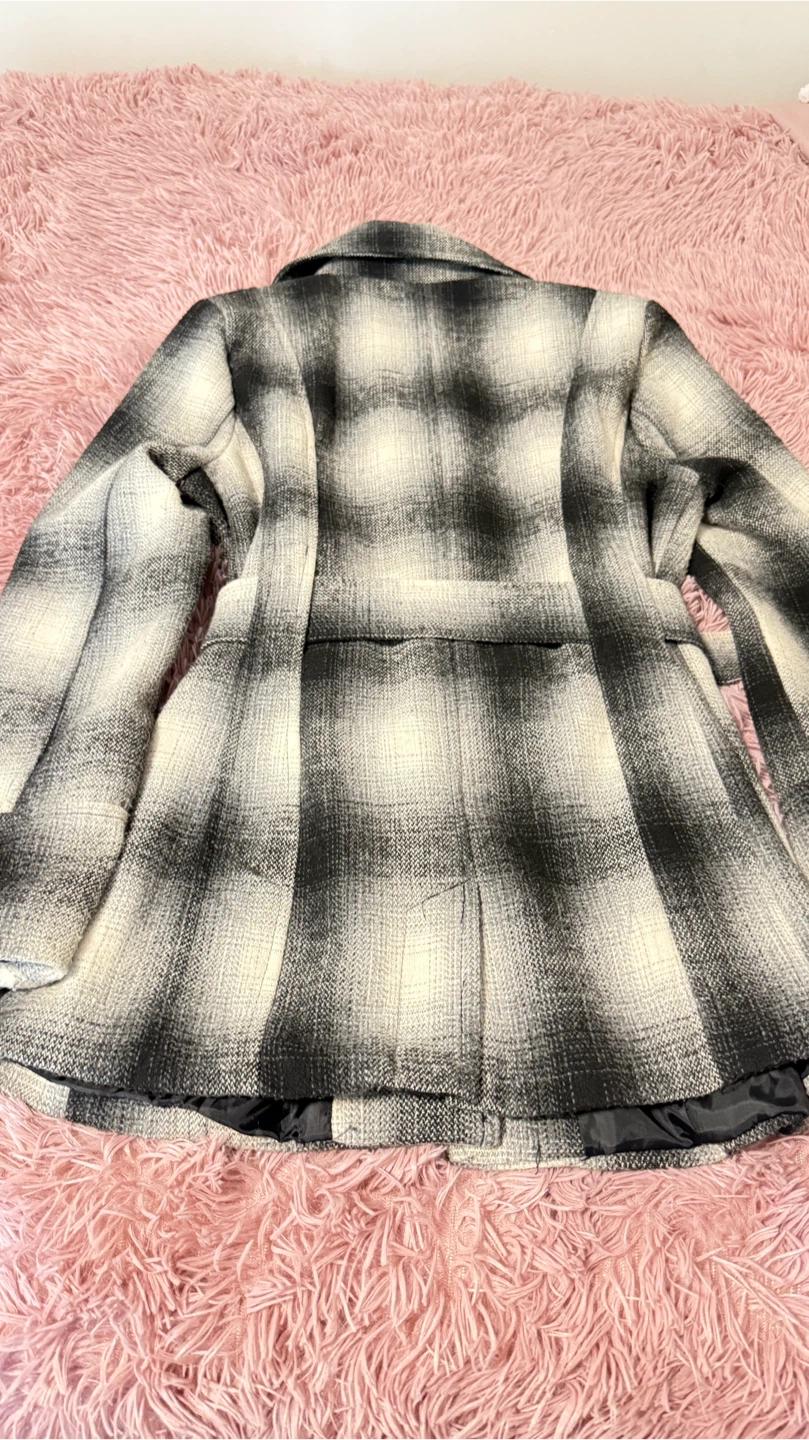 Urban Heritage Plaid Belted Coat - photo 2