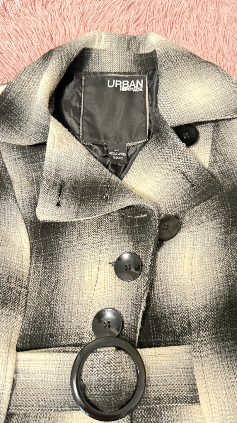 Urban Heritage Plaid Belted Coat - photo 3