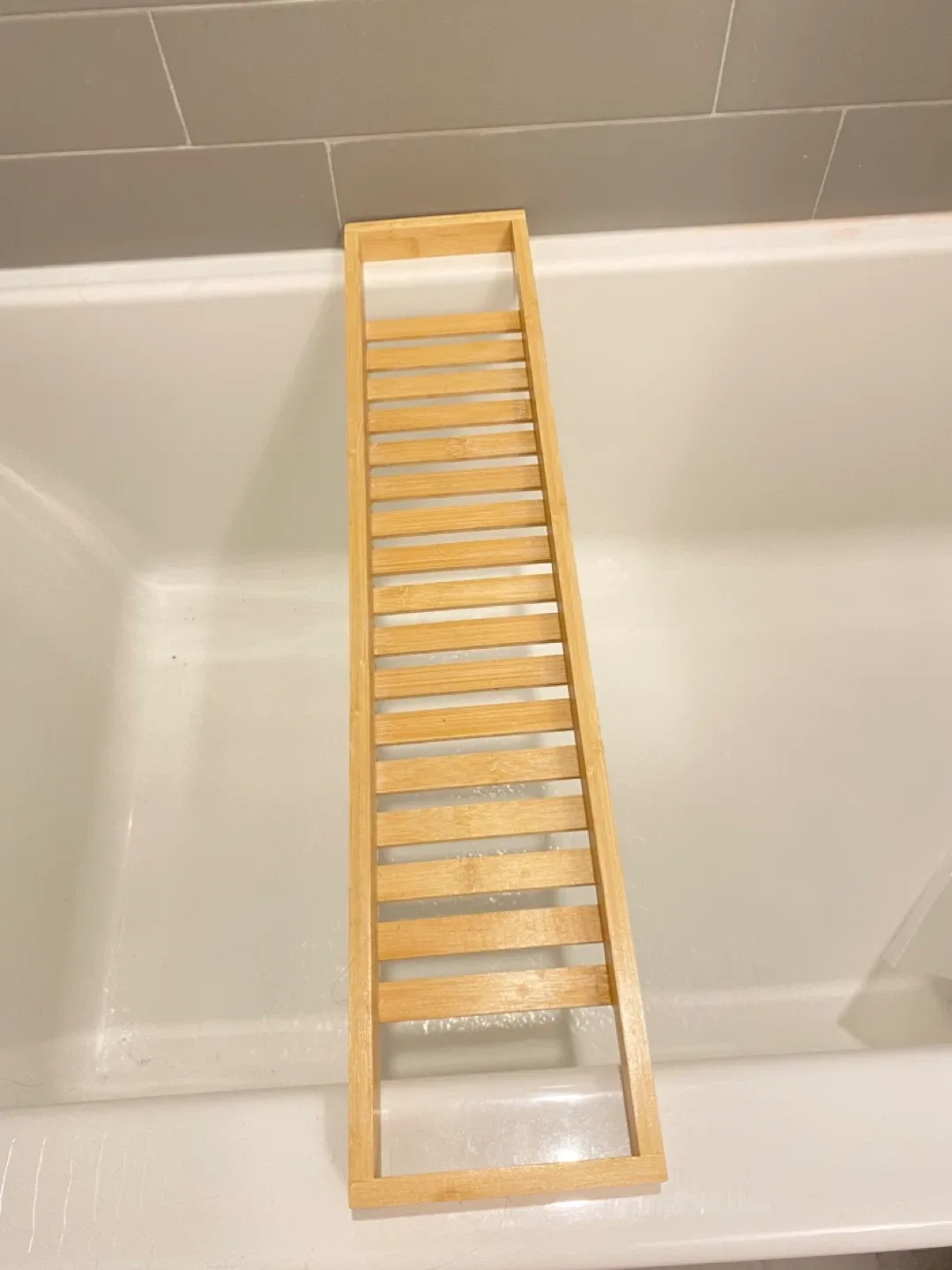 Bamboo Bathtub Caddy