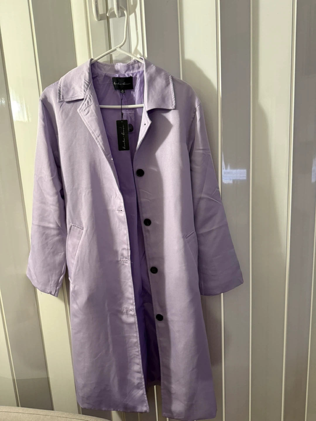 London Fog Purple Trench Coat