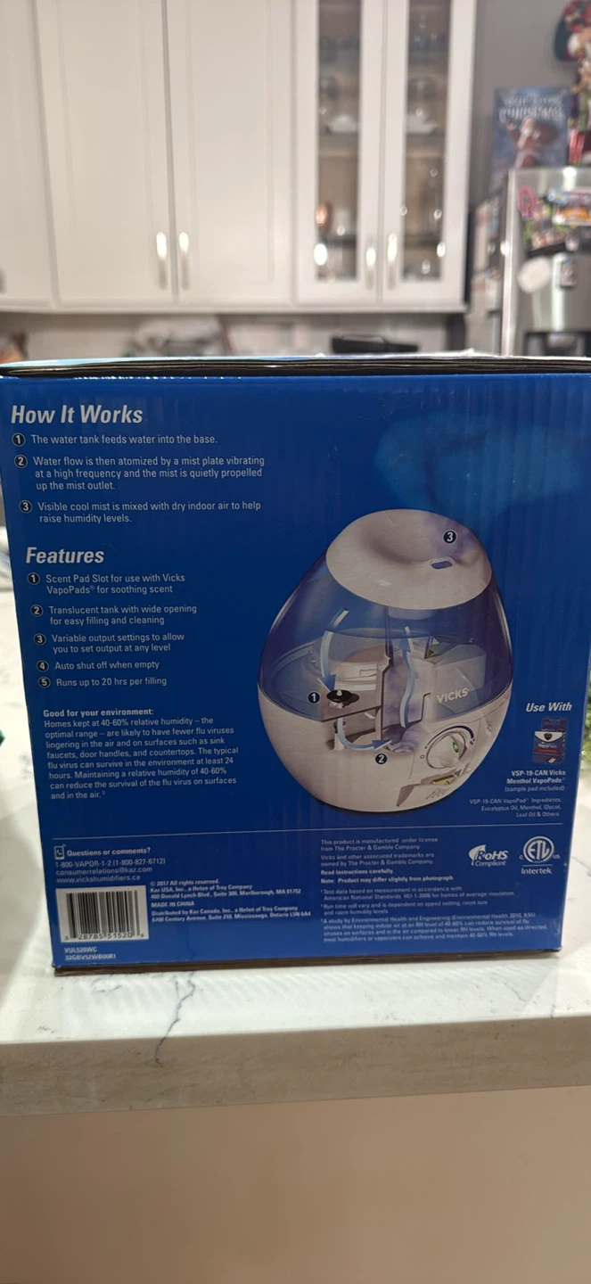 Vicks Mini Filter Free Cool Mist Humidifier - photo 2