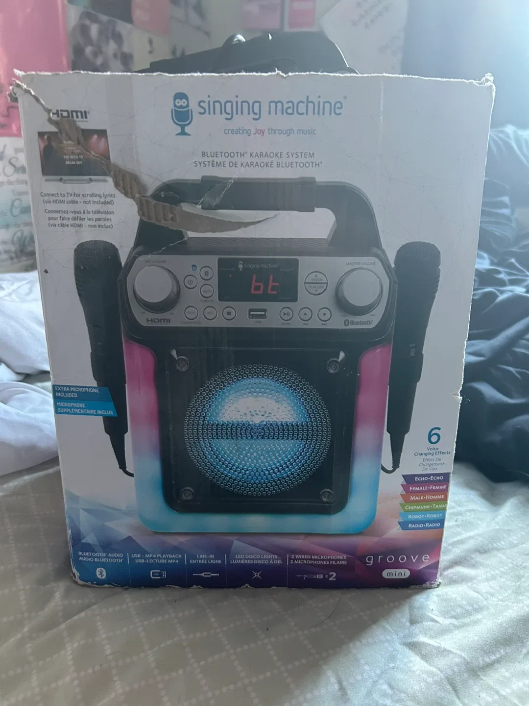 Singing Machine Groove Mini Bluetooth Karaoke System