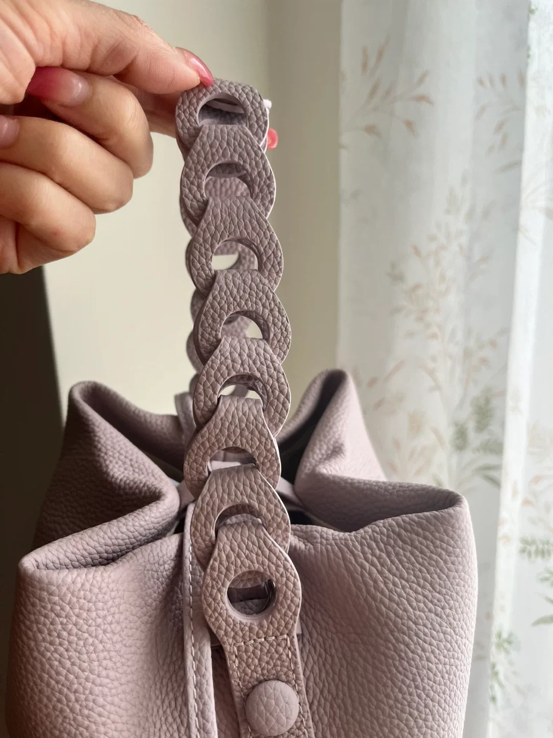 Leather Bucket Bag - Lilac image indicator(2)