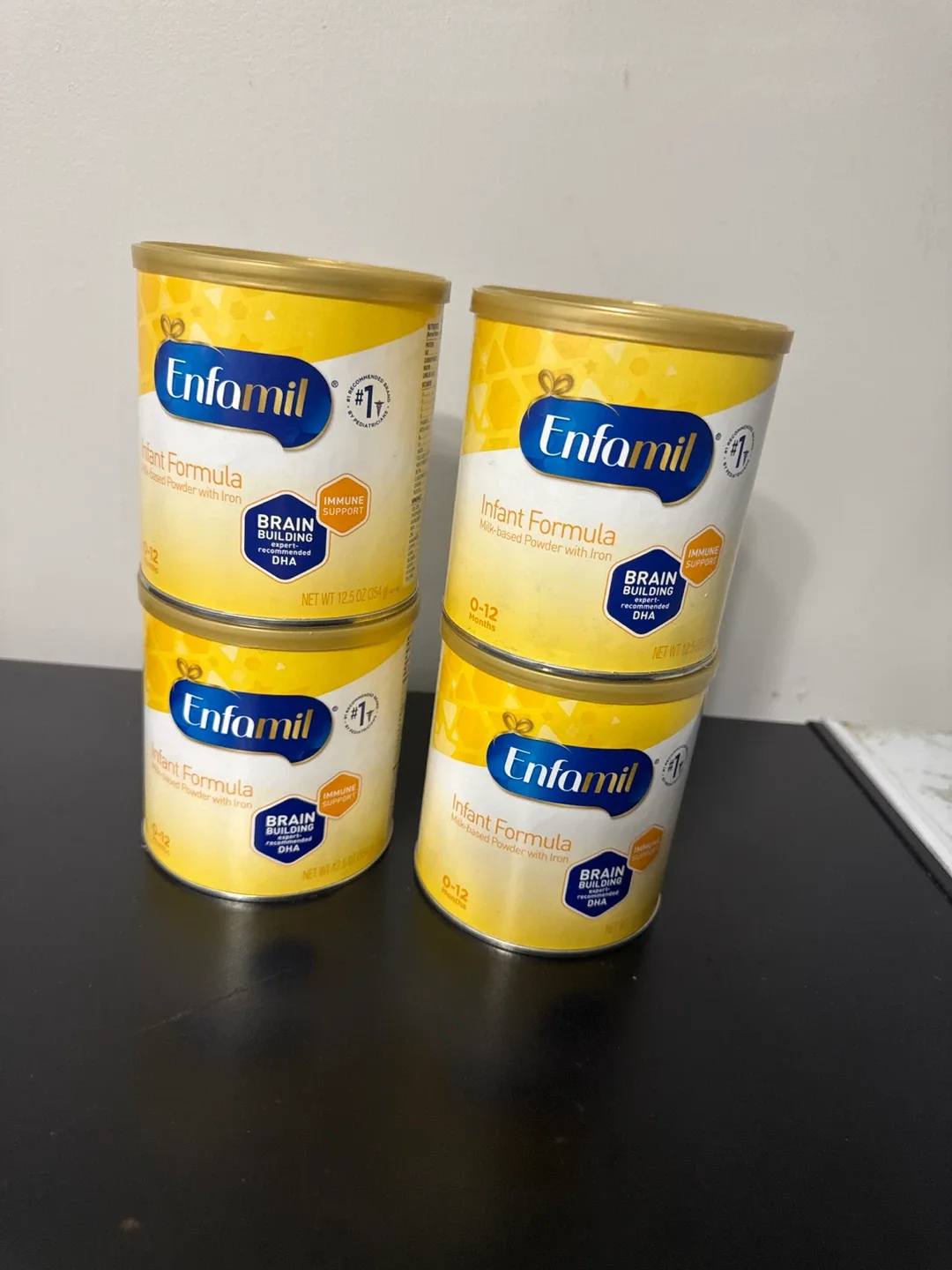 Enfamil Infant Formula, 12.5 oz, 4 cans