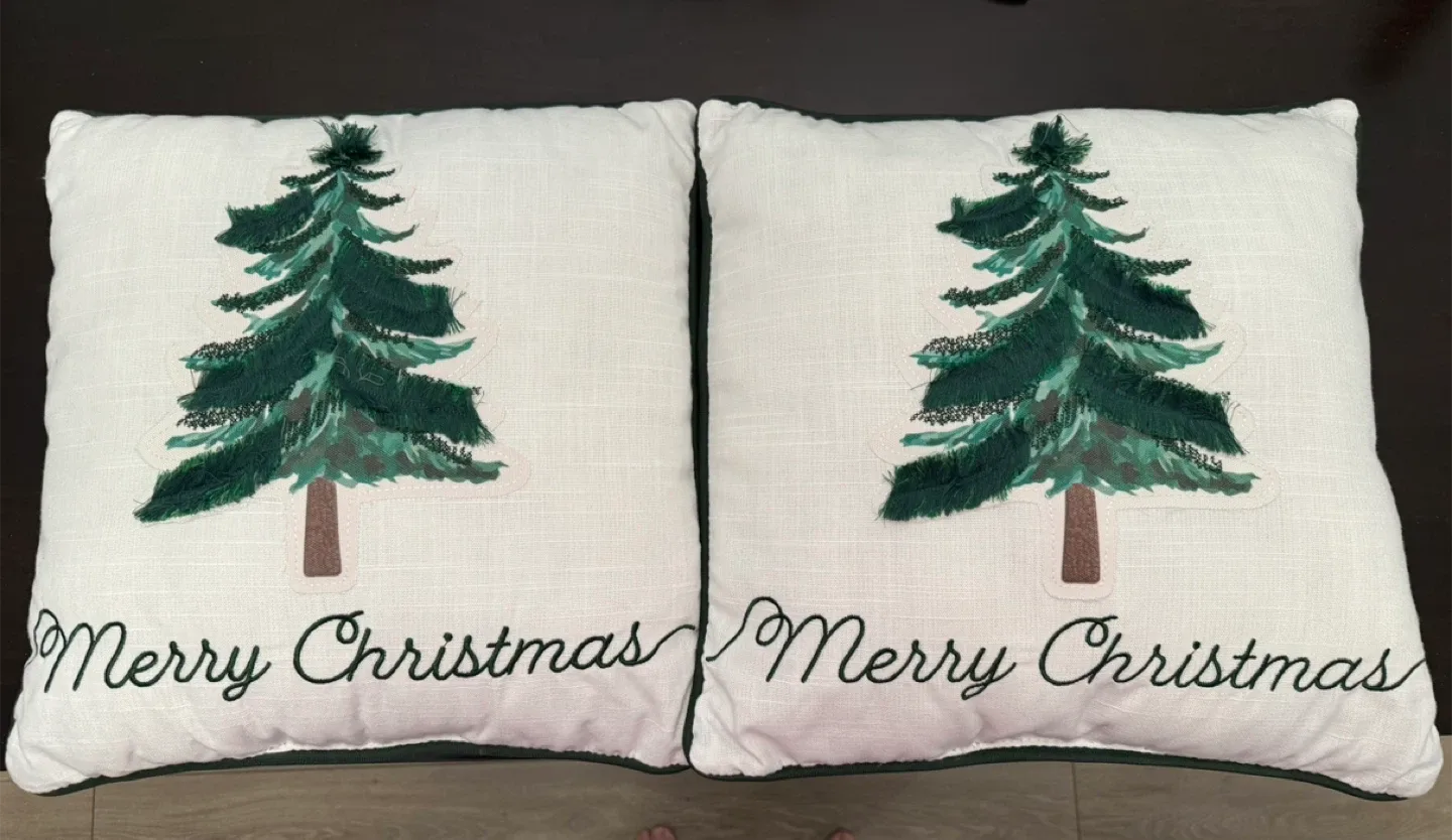 Brand New “Merry Christmas” Pillows - Pick Up in Alpine Park SW image indicator(3)