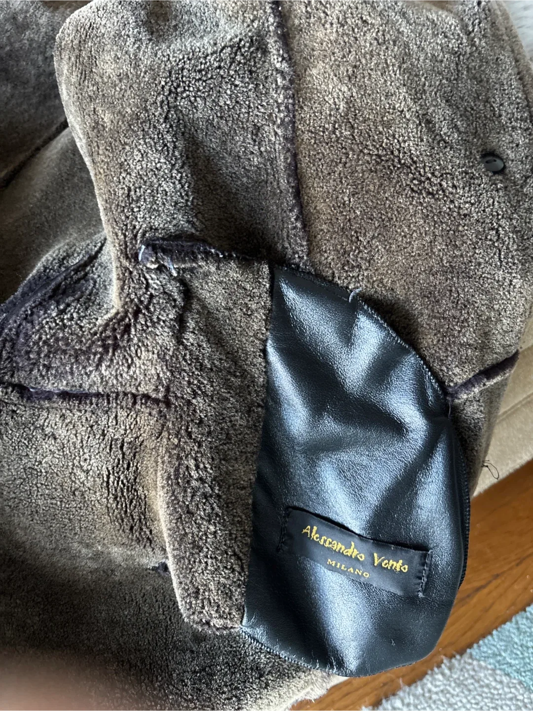 Alessandro Vento Milano Shearling Coat image indicator(2)