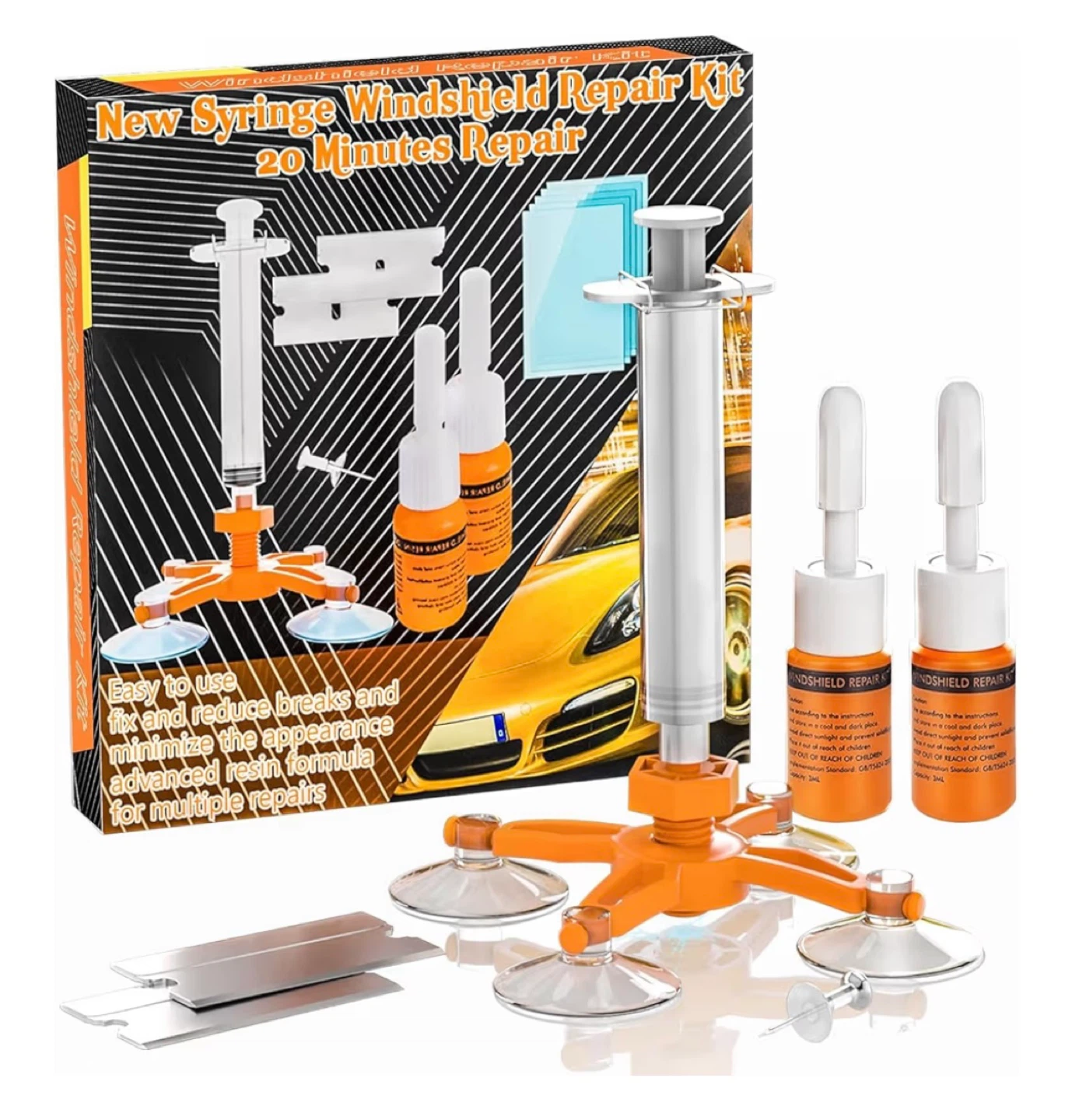 New Syringe Windshield Repair Kit - photo 2