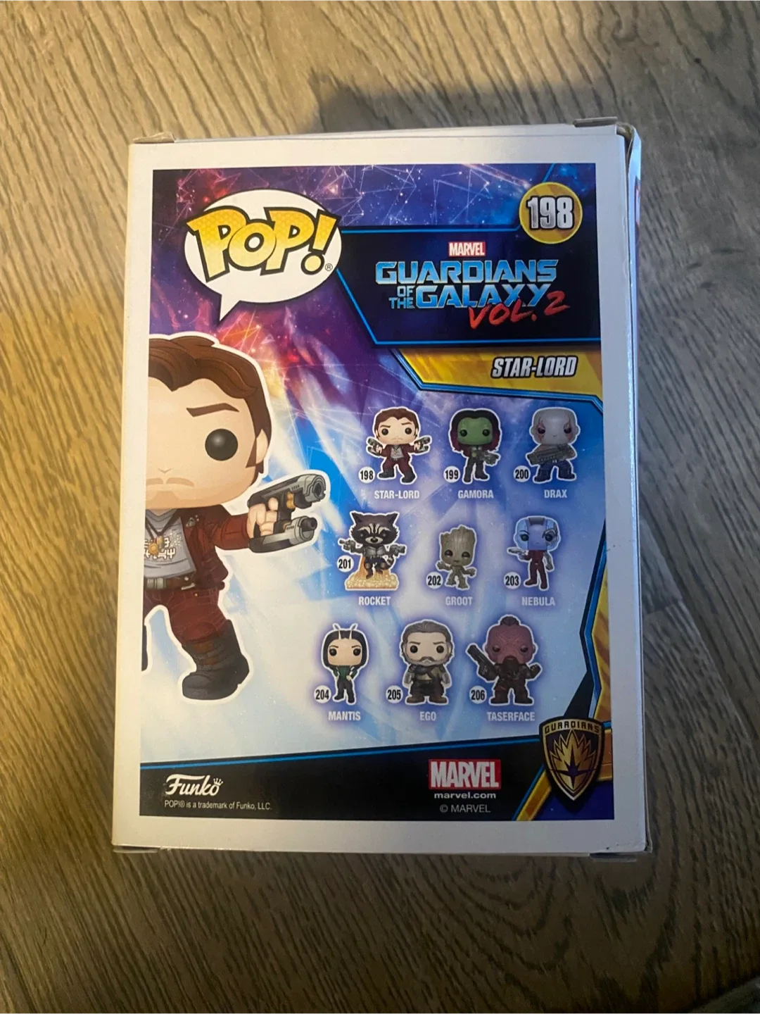 Funko Pop! Marvel Guardians of the Galaxy Vol. 2 Star-Lord #198 image indicator(4)