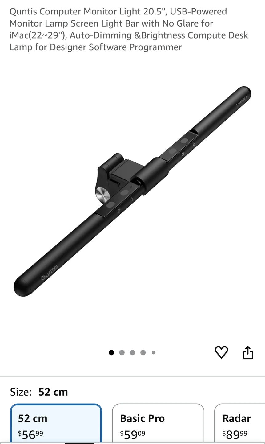 Quntis monitor light bar - photo 2
